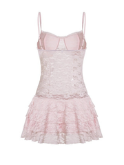 Cailyn Lace Ruffle Mini Dress