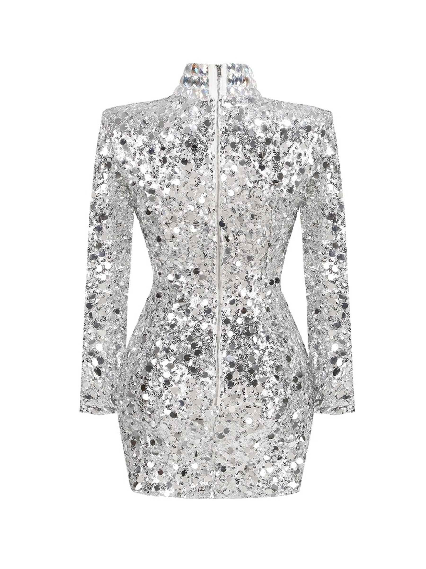 Edith Long Sleeve Sequin Mini Dress