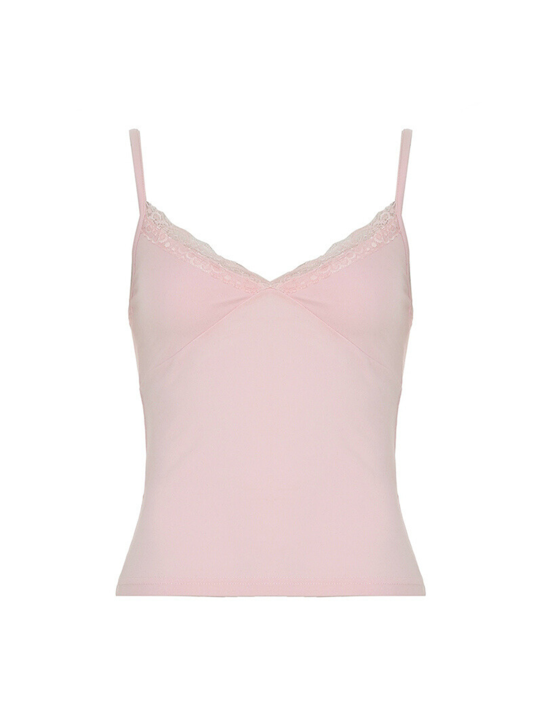 Farah Lace Trim Basic Tank Top