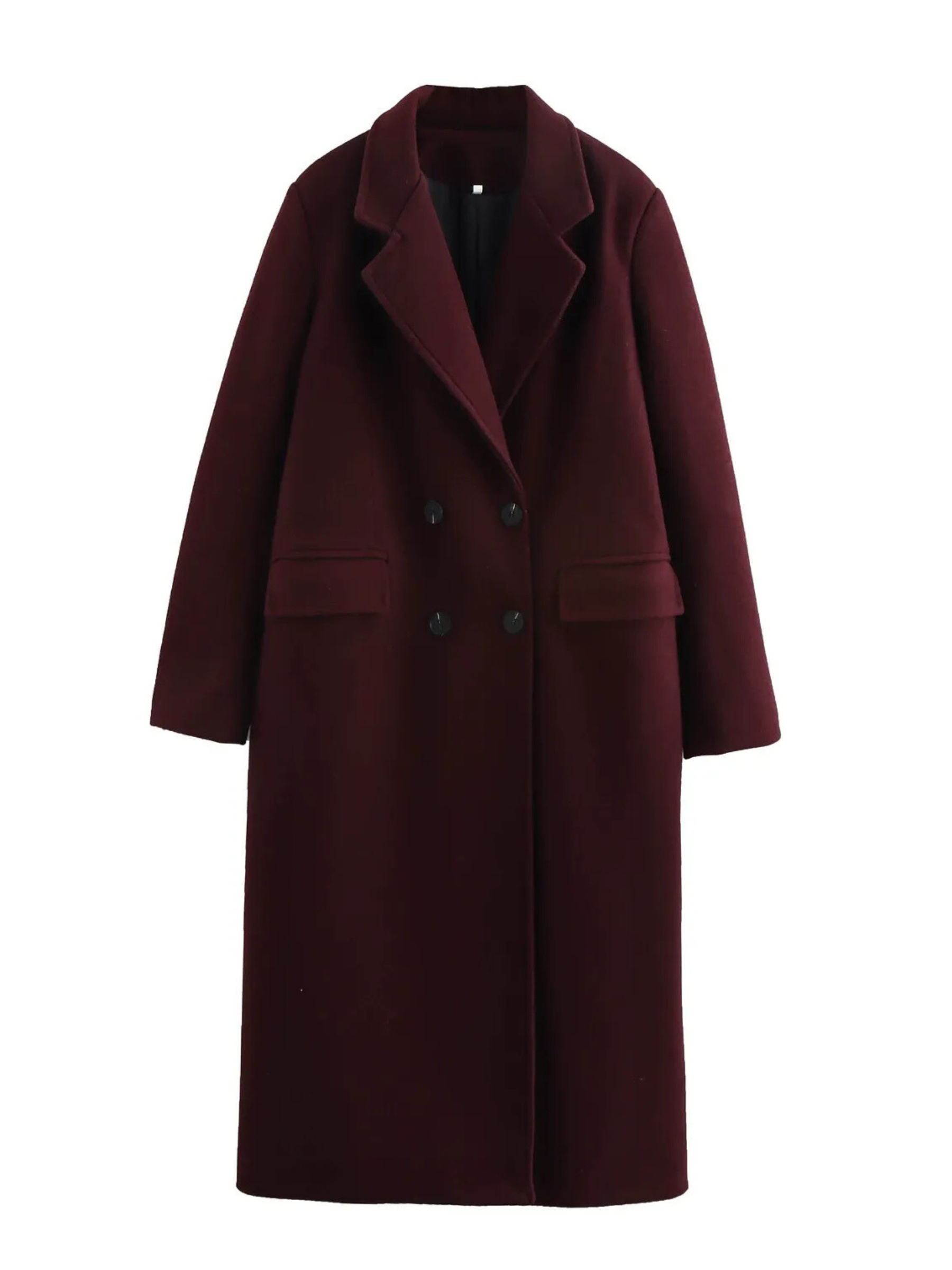 Adley Double-Breasted Long Coat