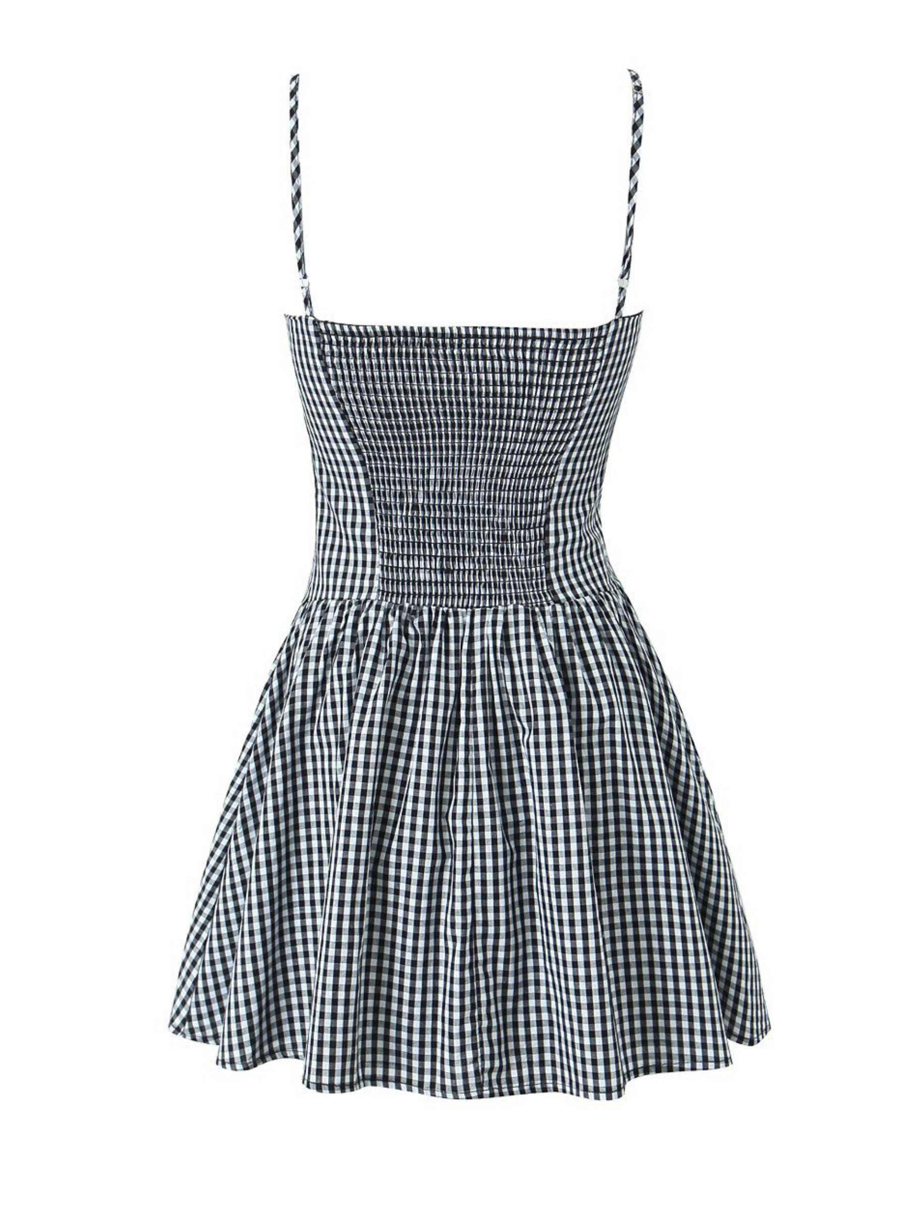 Alexander Plaid Lace Mini Dress