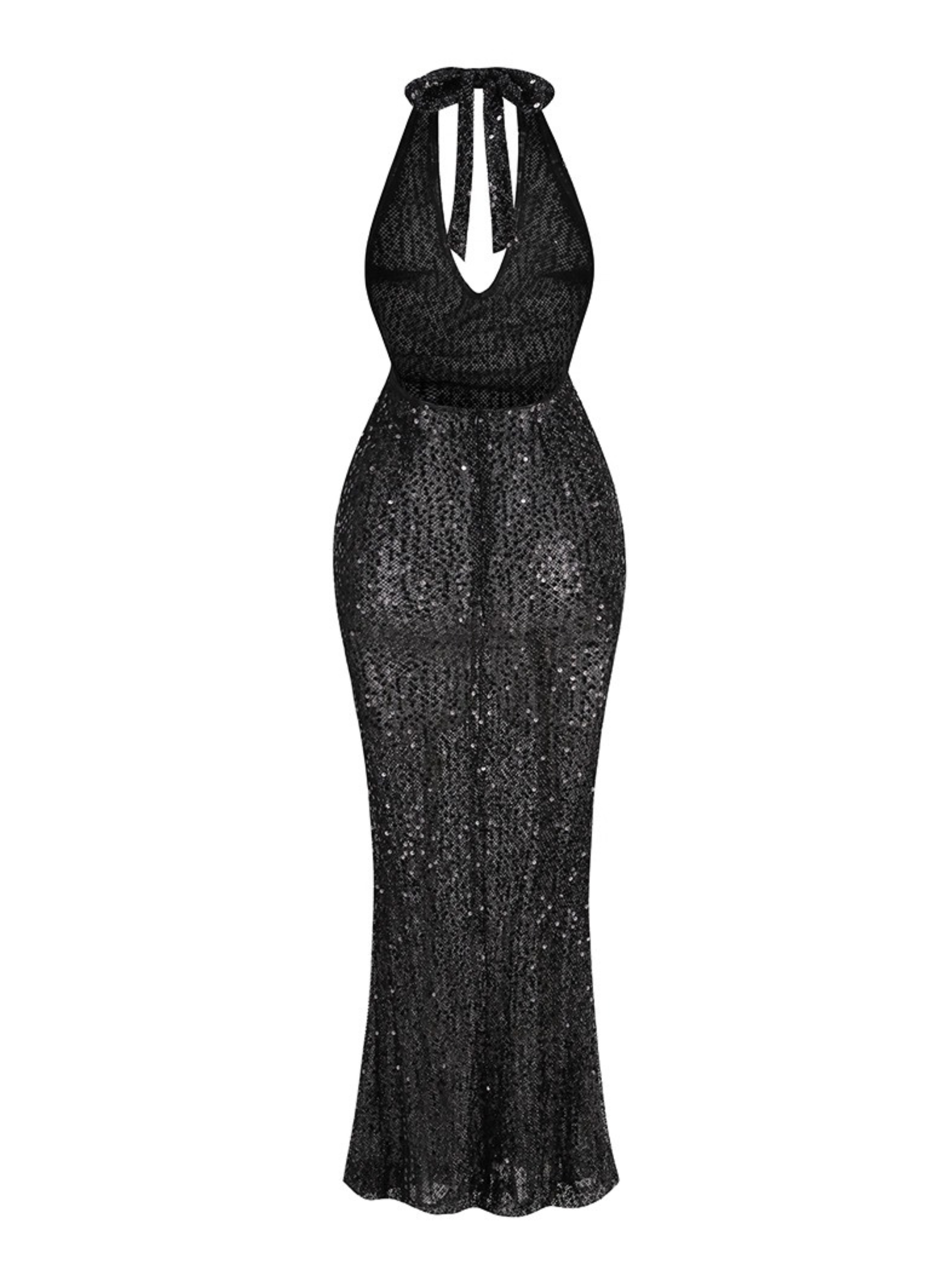 Alice Backless Sequin Maxi Dress