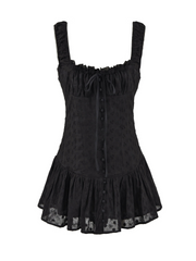 Shiloh Broderie Trim Corset Mini Dress