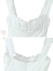 Keily Backless Ruffled Mini Dress