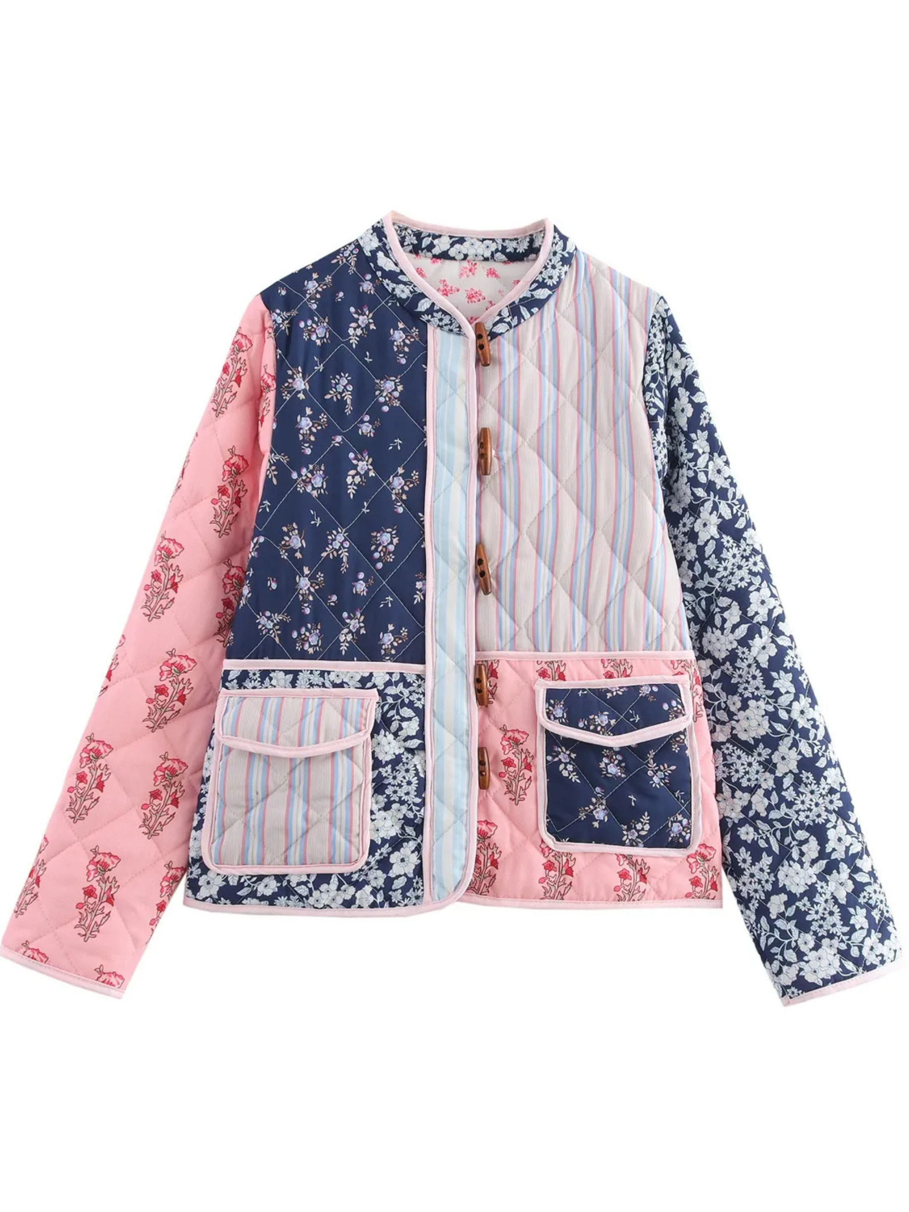 Lexy Vintage Patchwork Quilted Jacket