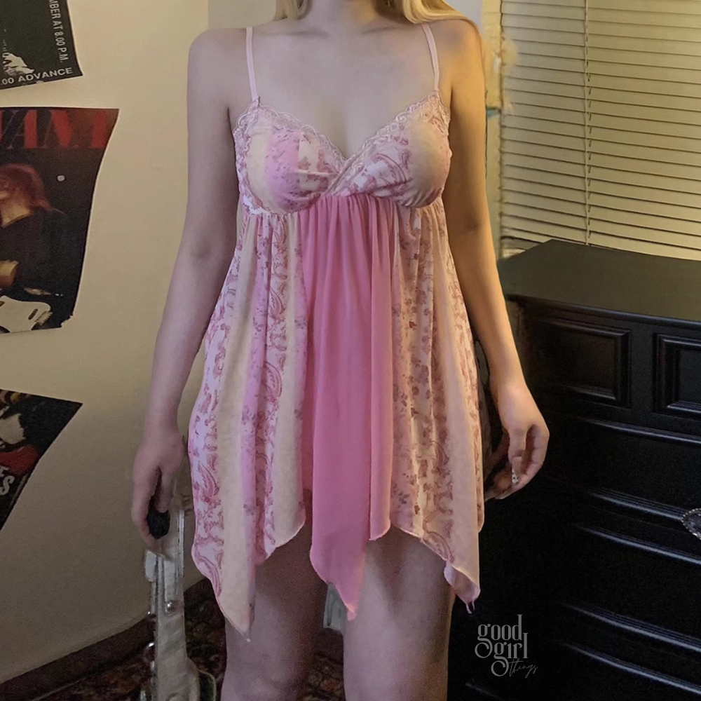 Alexia Pink Lace Long Top