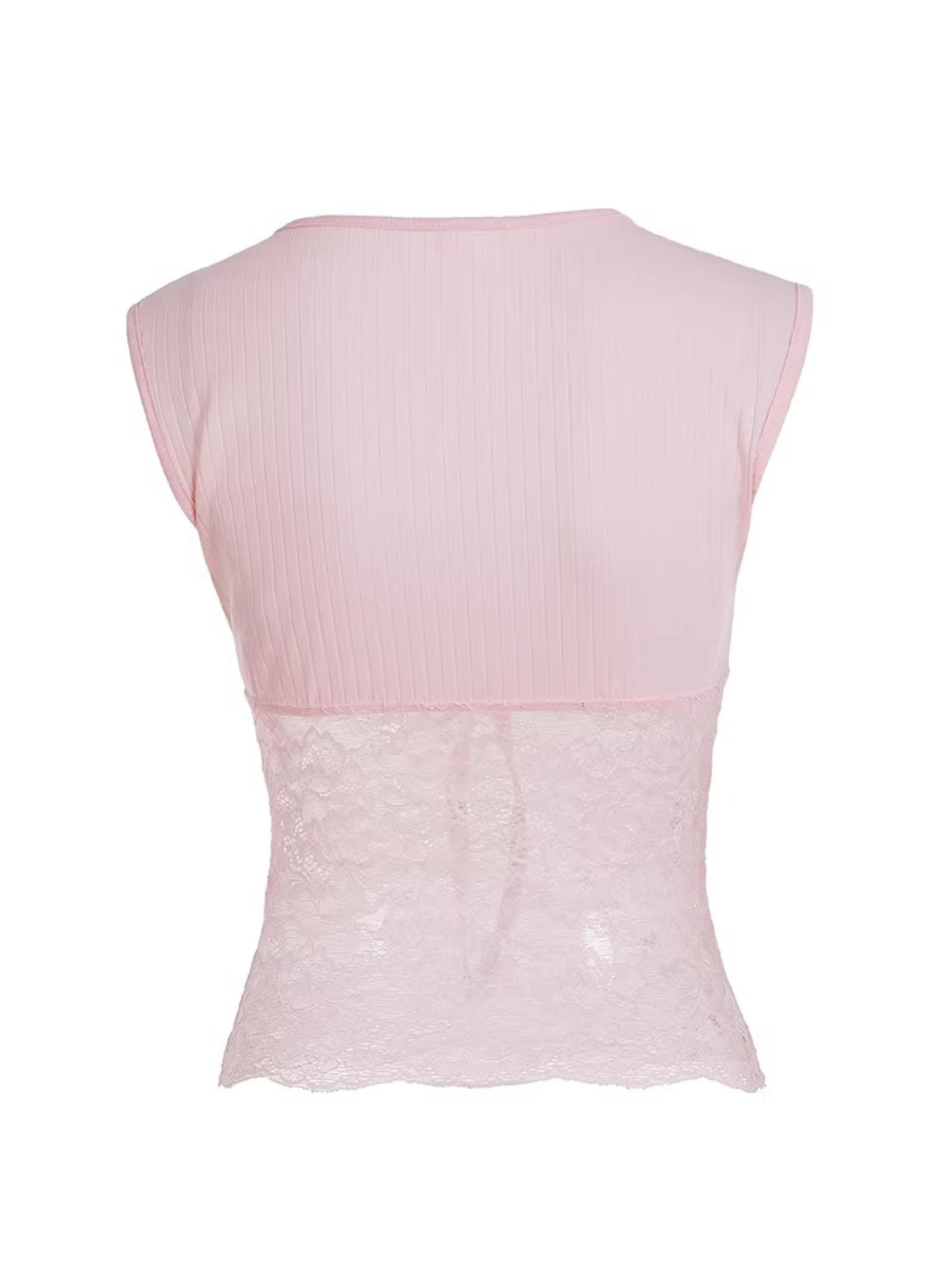 Renatta Lace-Up V-Neck Vest