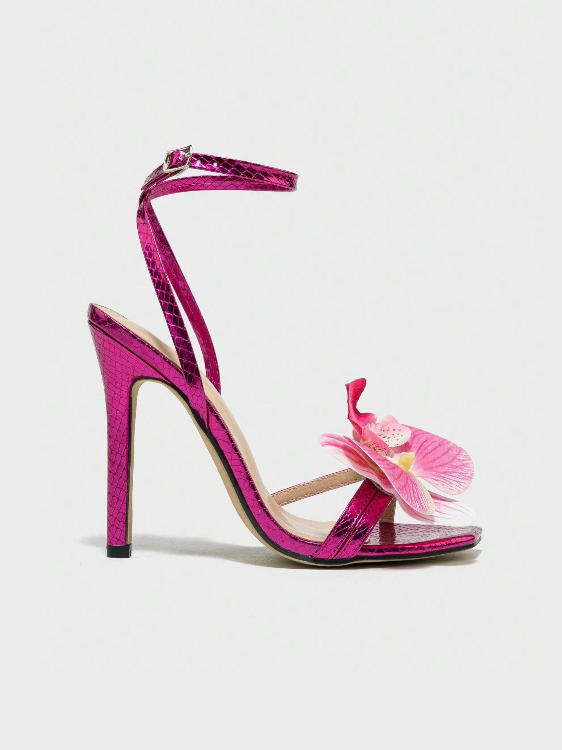 Alyssia Stiletto Butterfly Sandals
