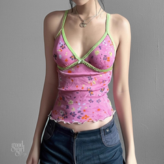 Mina Floral Mesh Top