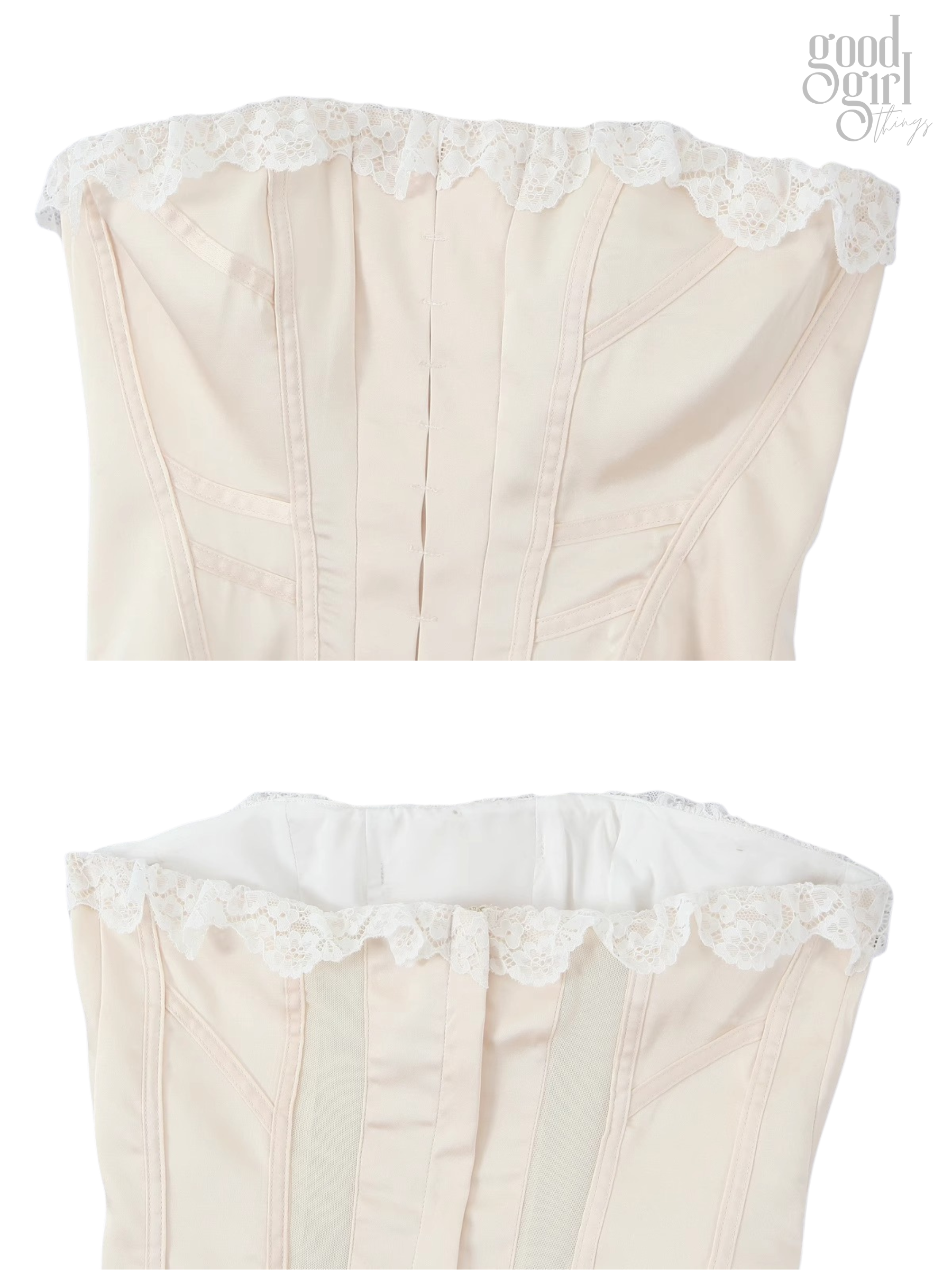 Scarlett Lace Bustier Short Set