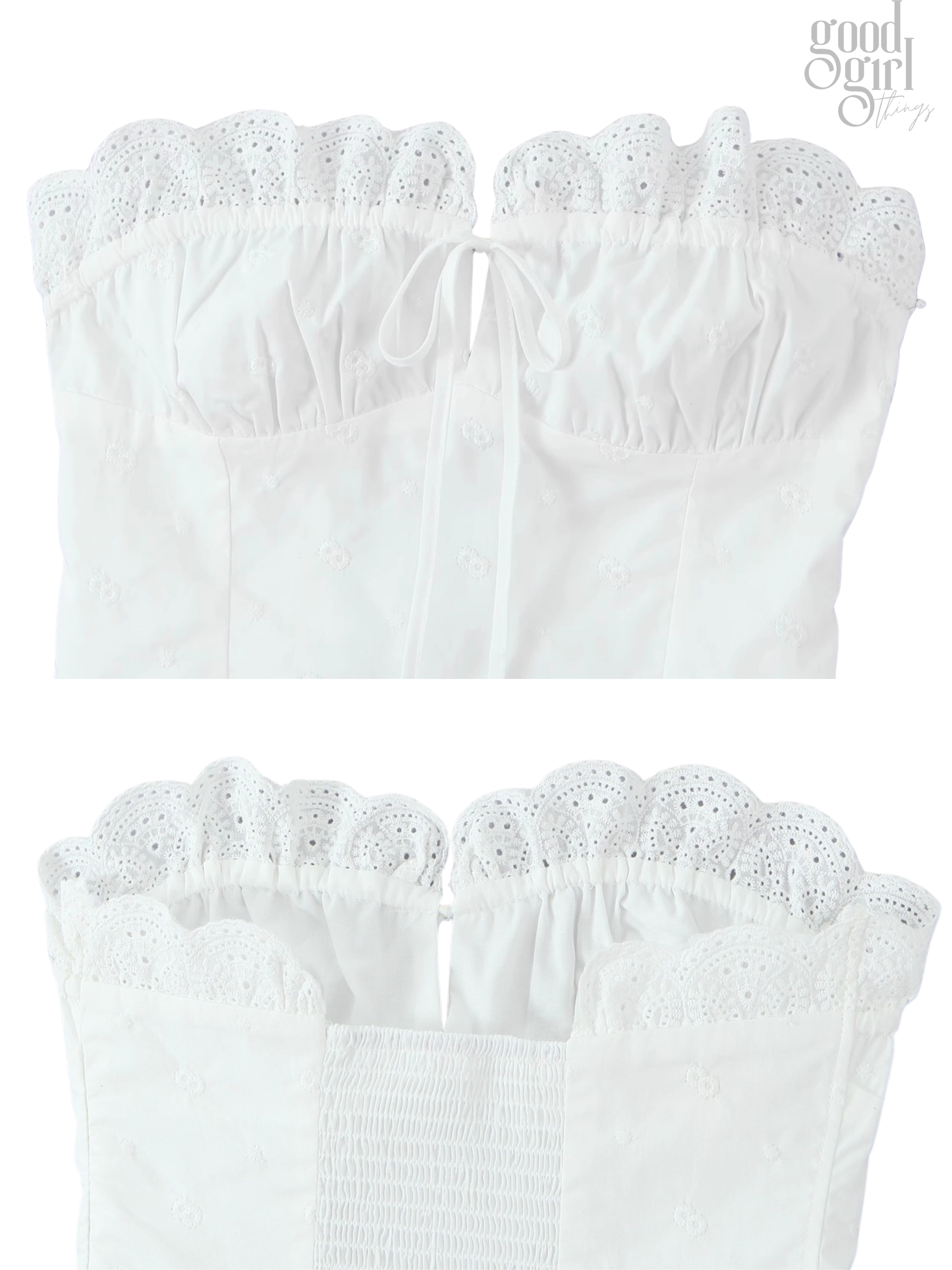 Kyra Embroidered Tube Top