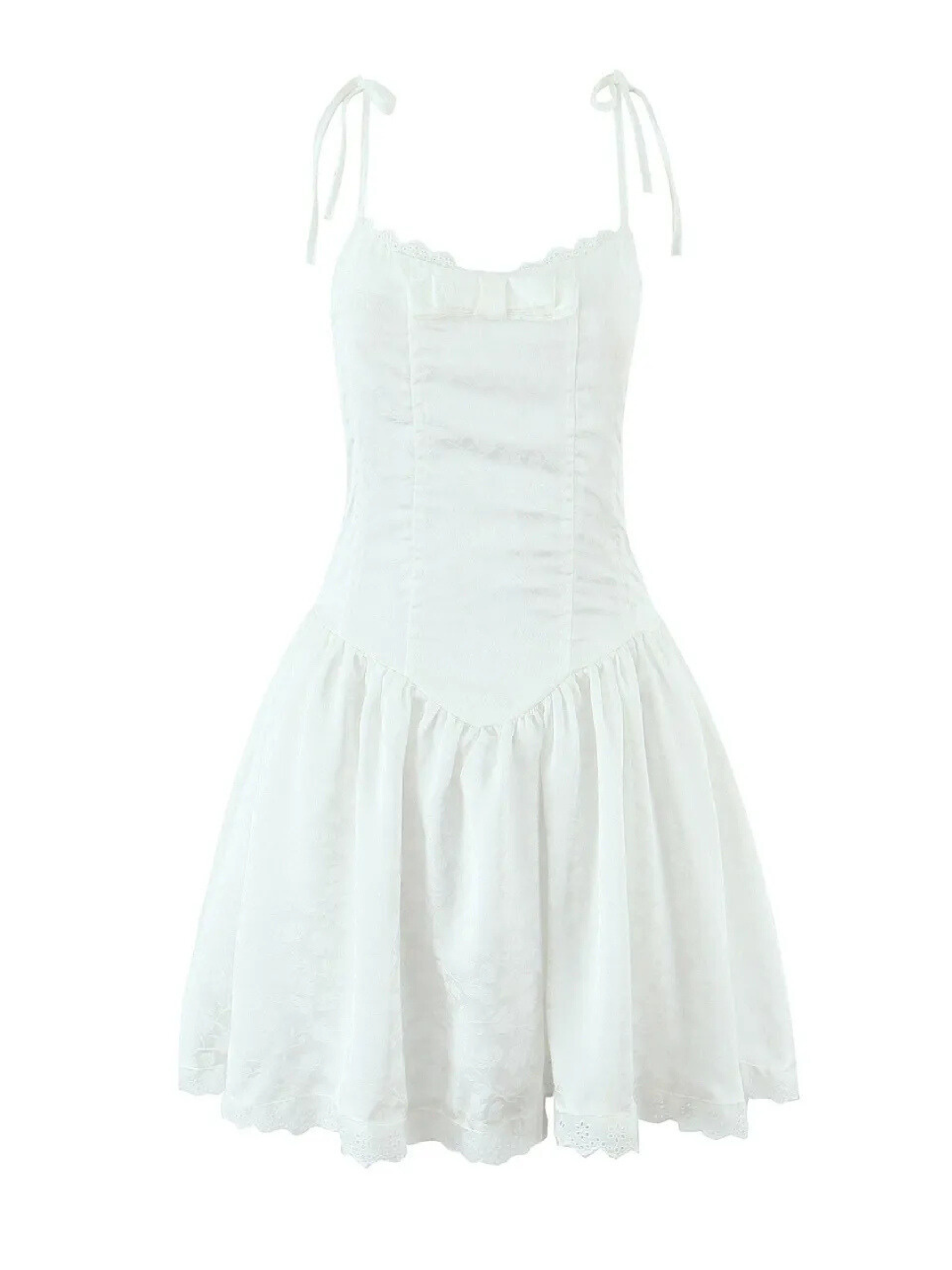 Leona Lace Trim Corset Mini Dress