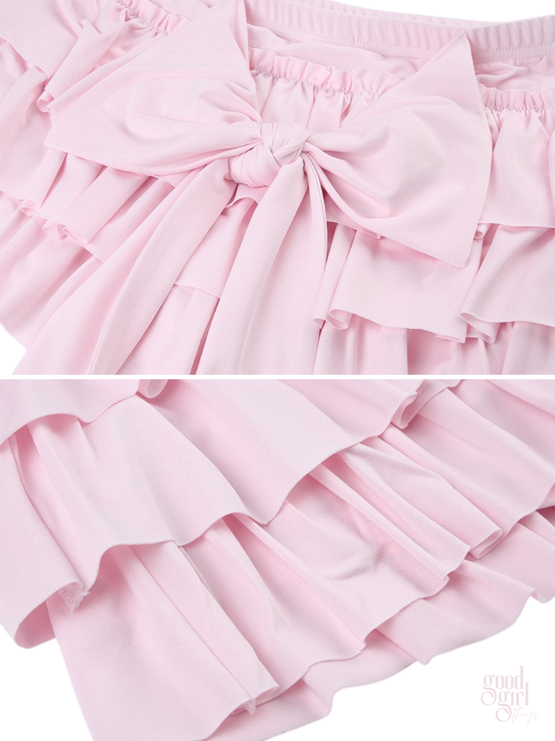 Isabel Ruffled Bow Shorts Skirt