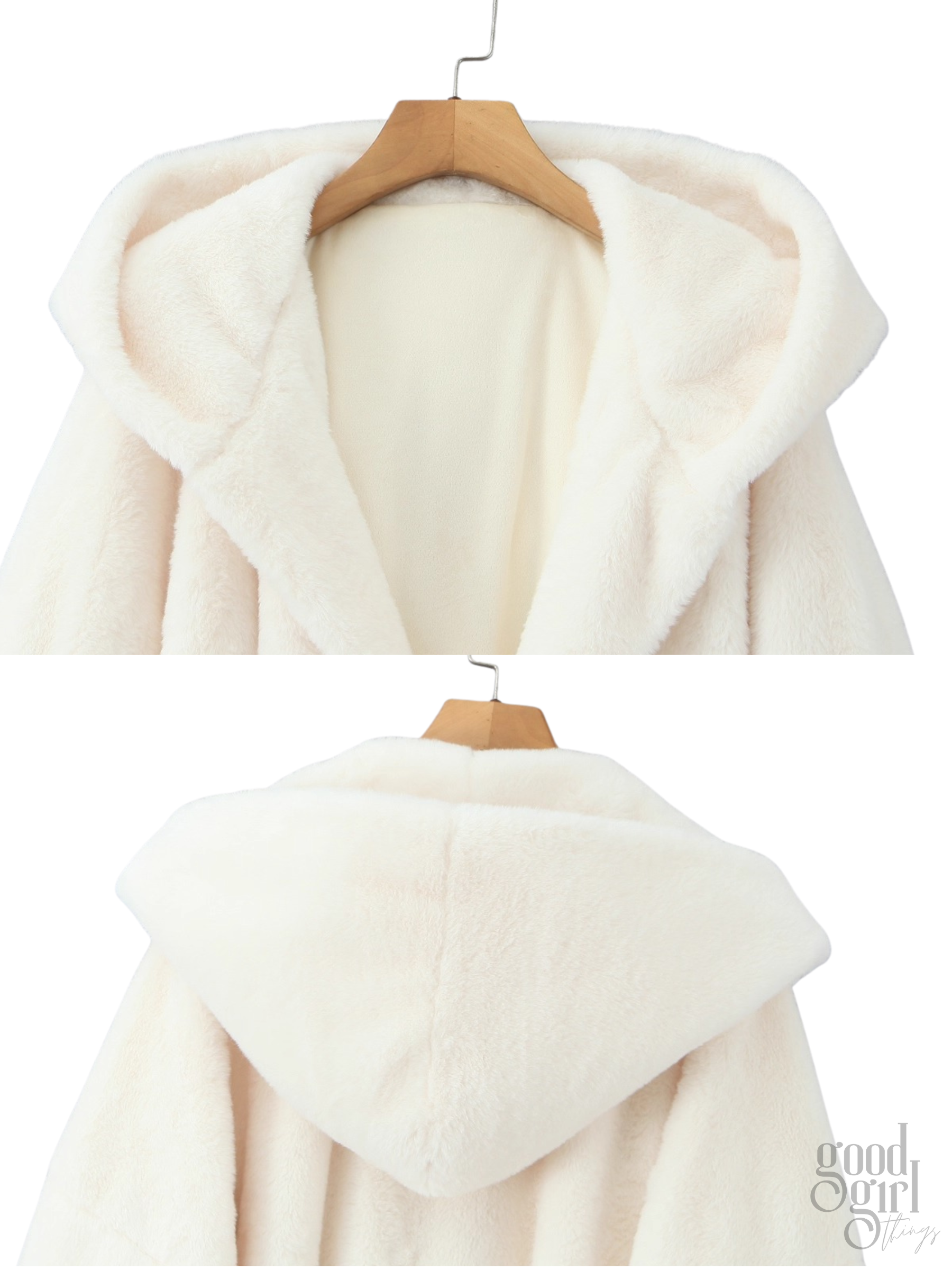 Allegra Luxe Hooded Soft Coat