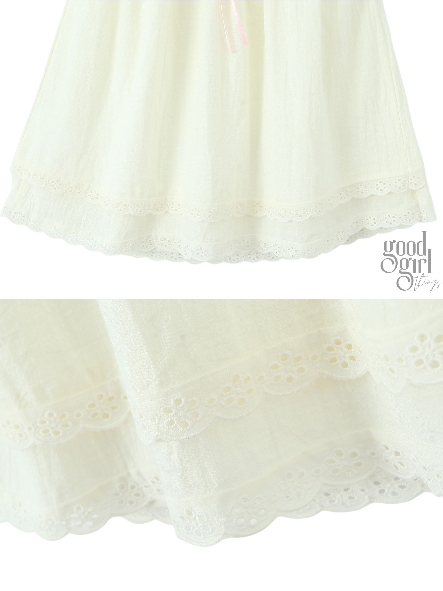 Mahlia Lace Detail Bow Mini Dress