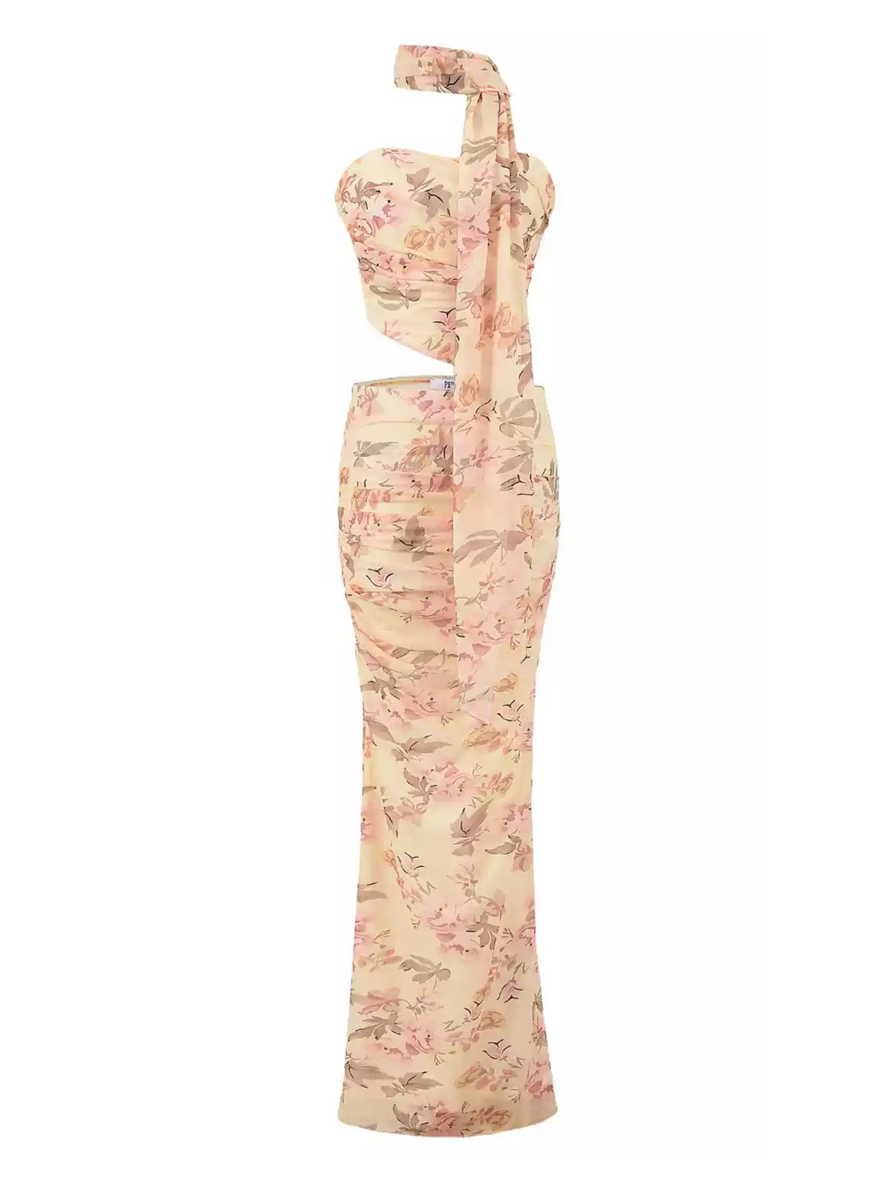 Anessa Floral Corset Top & Skirt Set