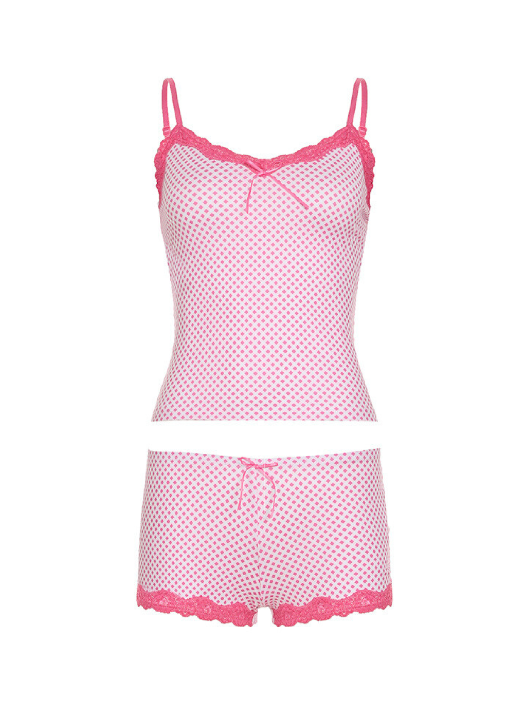 Grace Lace Trim Pajama Set