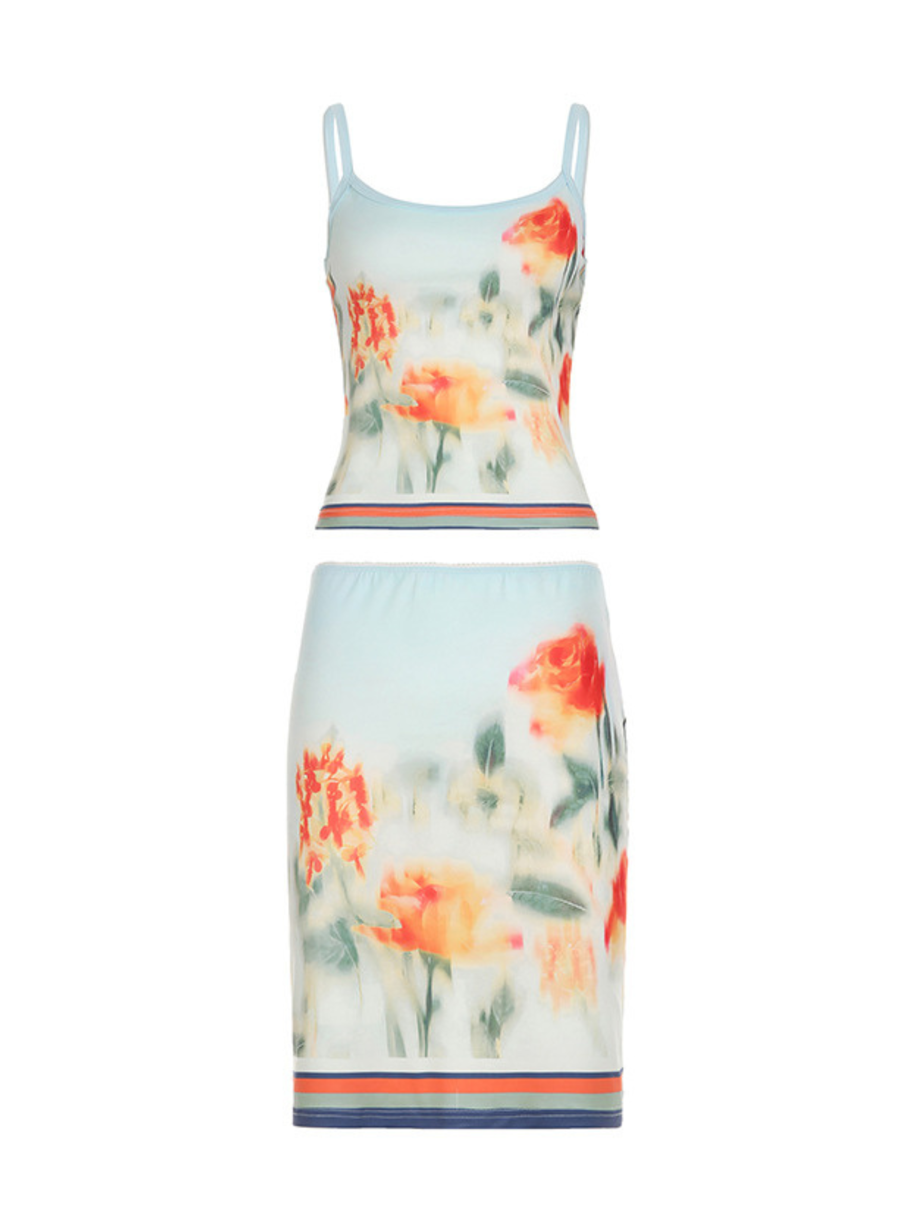 Ilyana Floral Midi Skirt Set