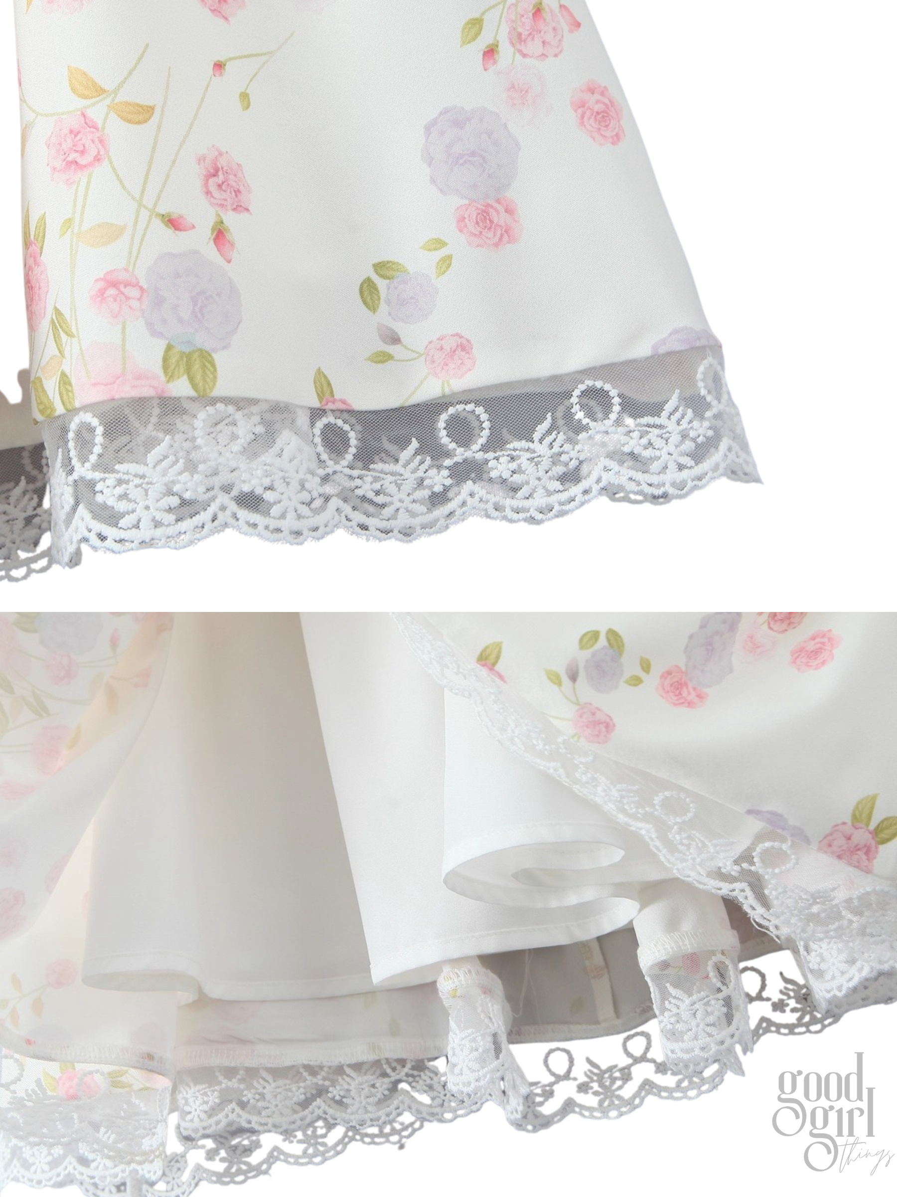 Trista Floral Lace Mini Dress