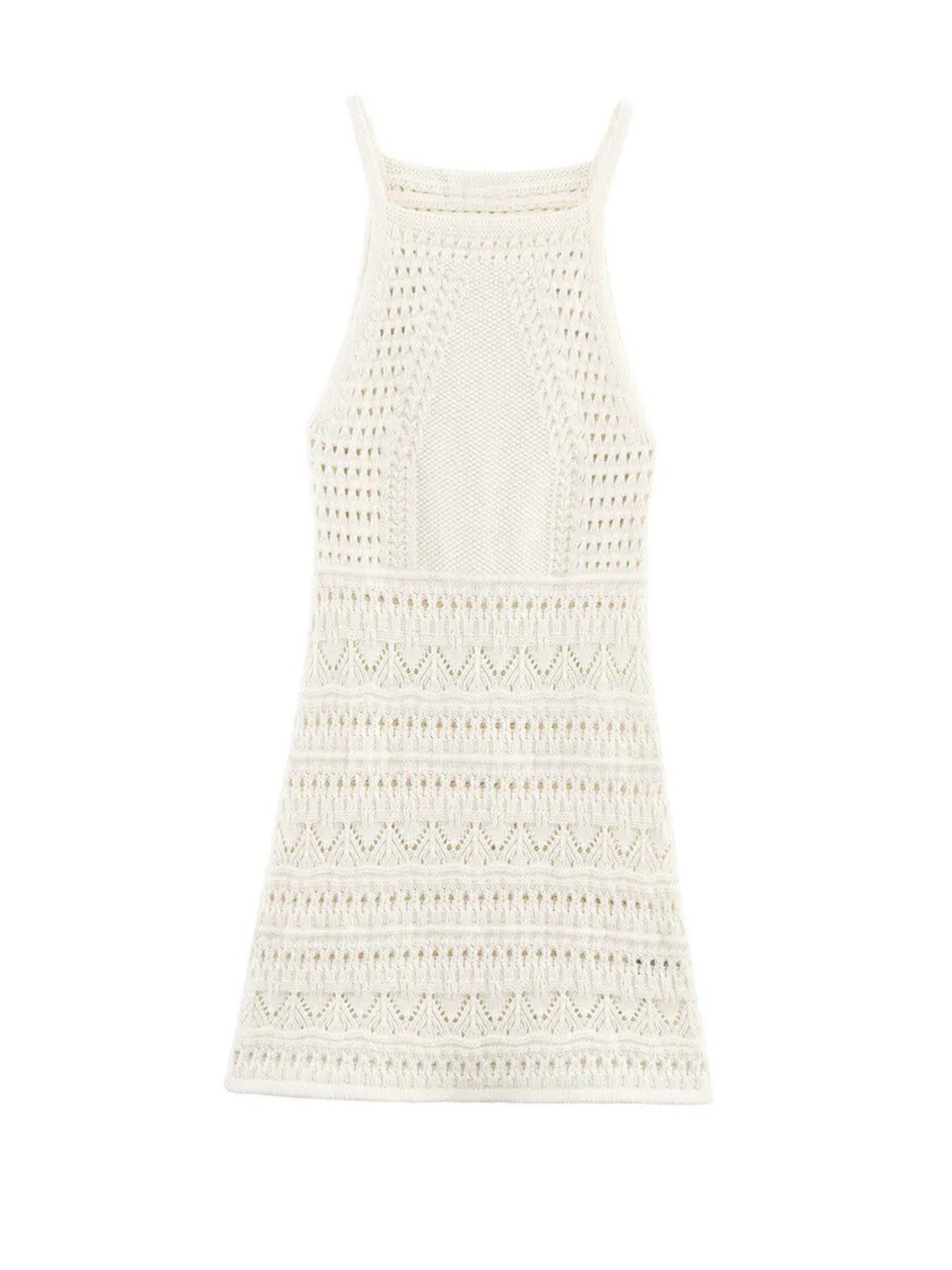 Nohemi Jacquard Halter Mini Dress