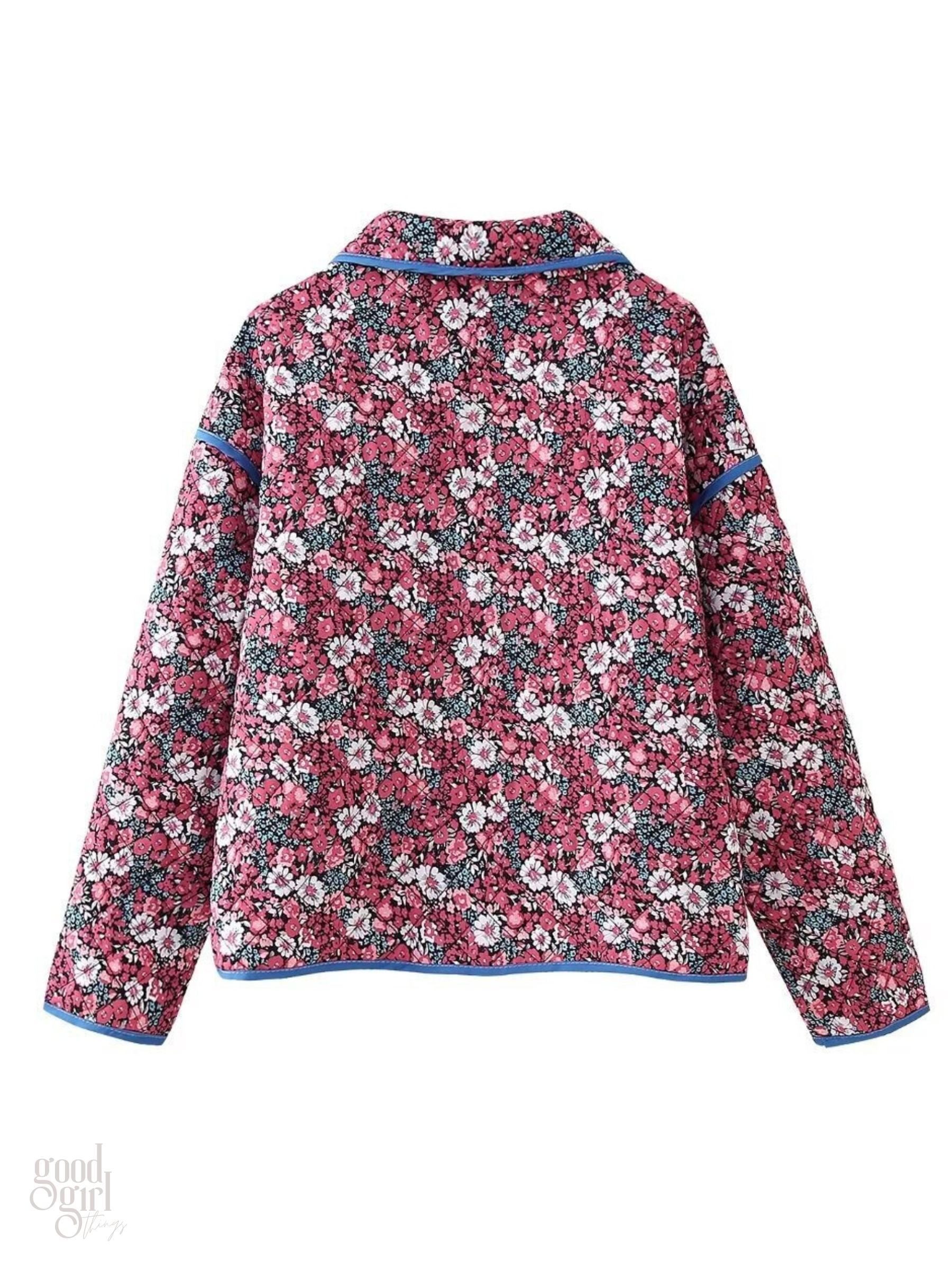 Hayden Floral Quilted Lapel Jacket