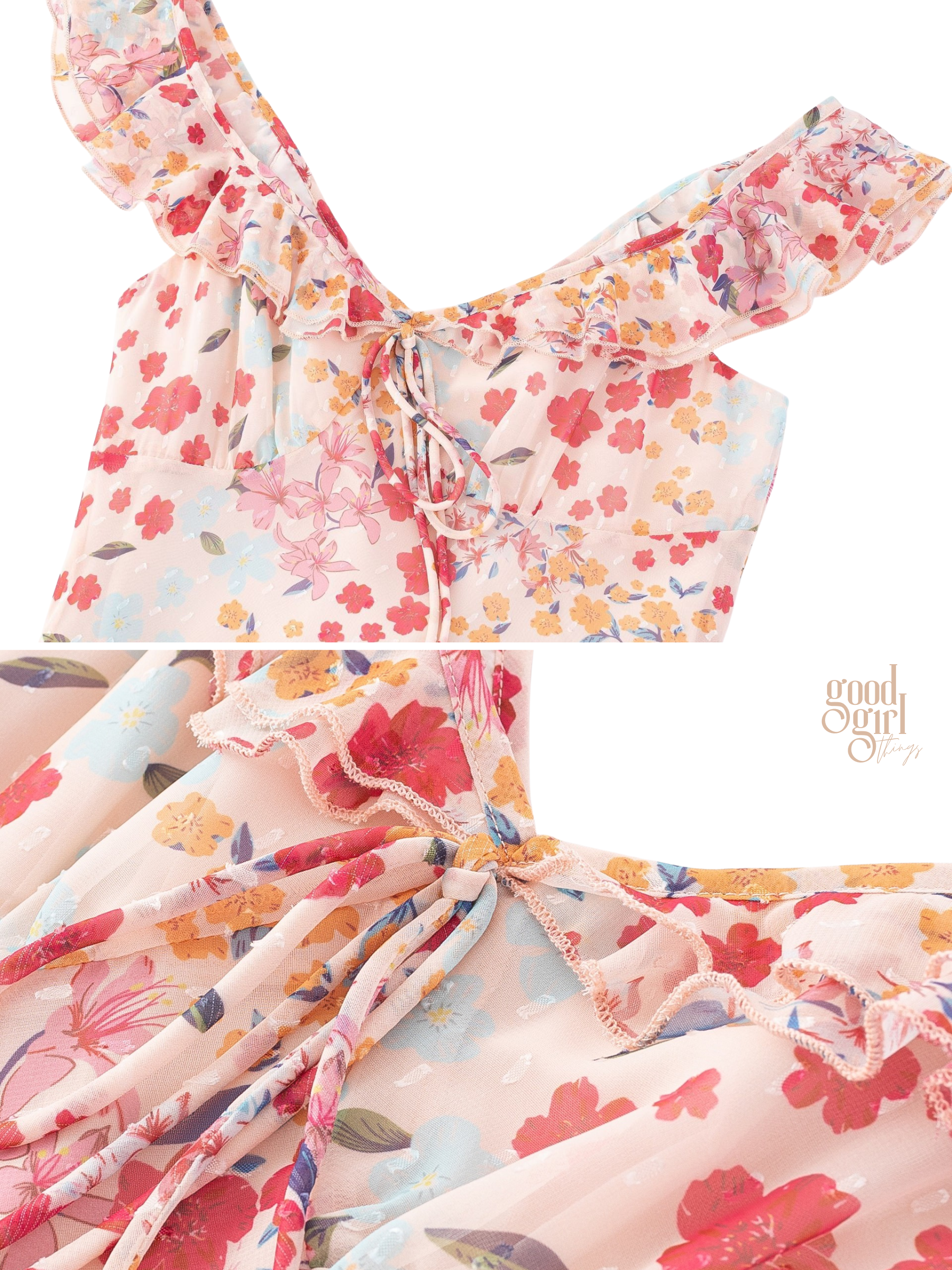 Faith Sakura Garden Tie-Back Dress