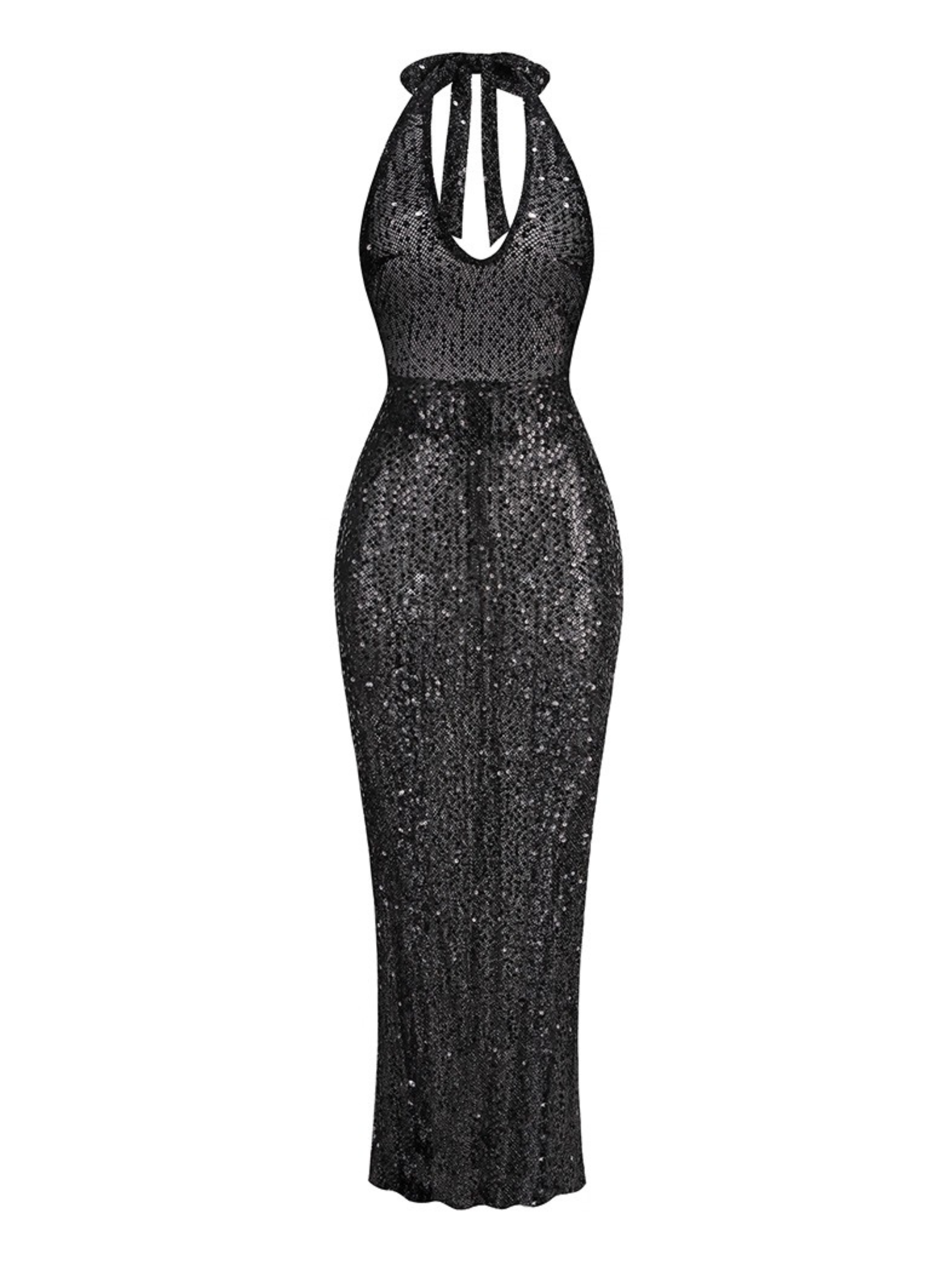 Alice Backless Sequin Maxi Dress