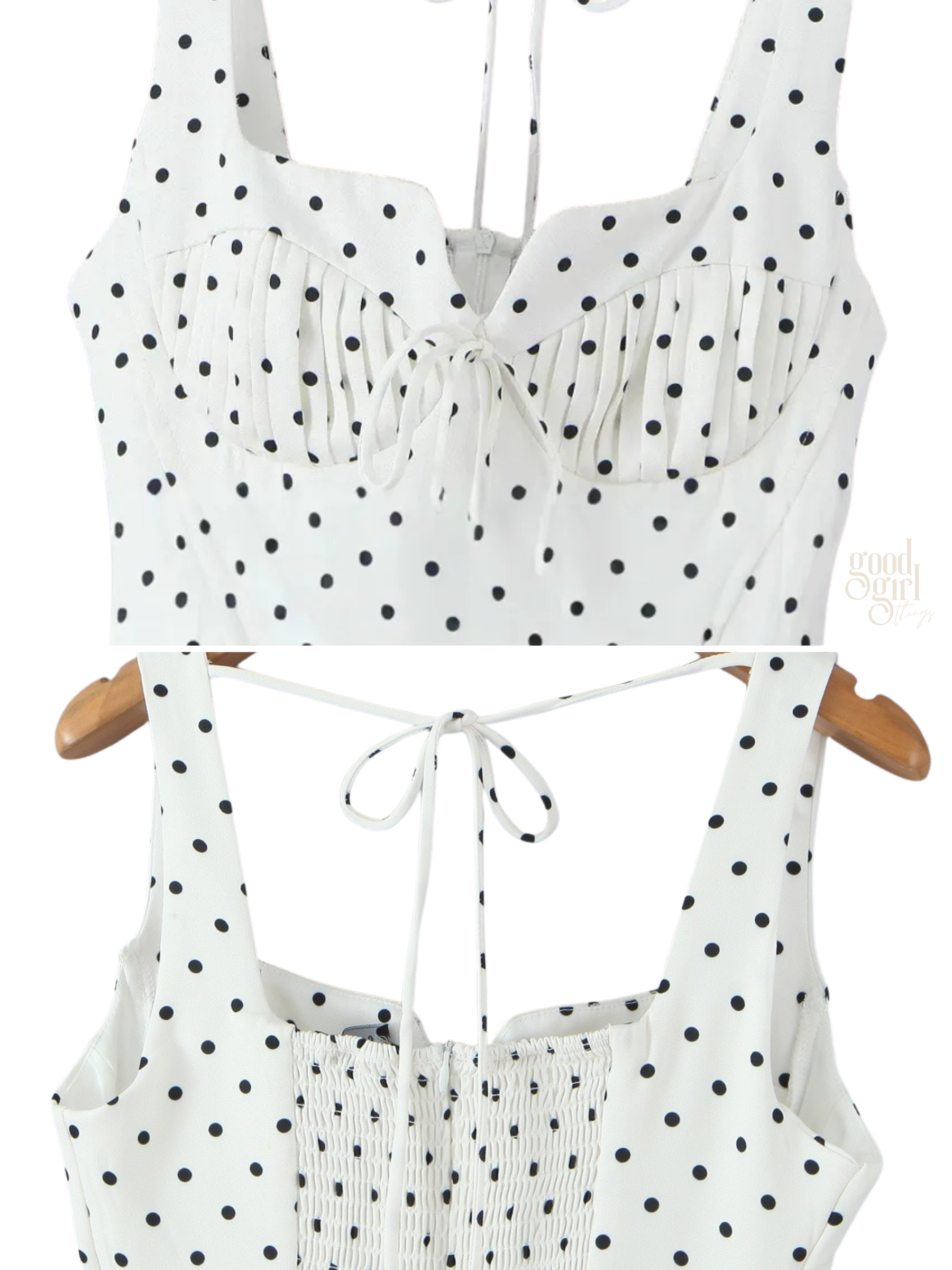 Mia Polka Dot Vintage Mini Dress