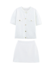 Jimena Ribbed Knit Skirt Set