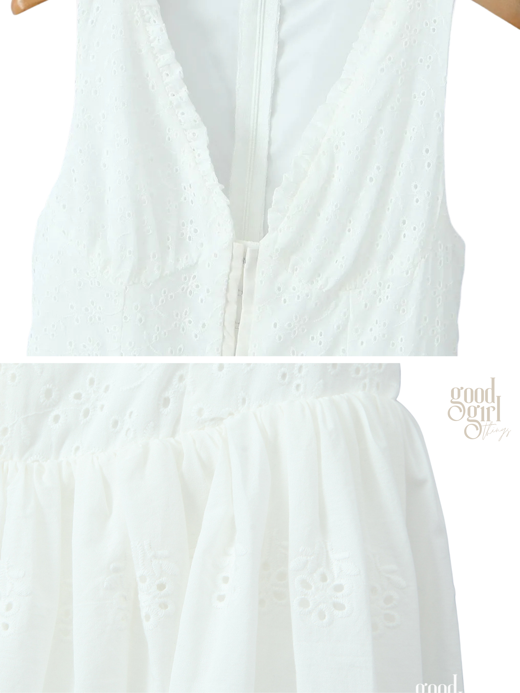 Fraidy Embroidered Lace Mini Dress