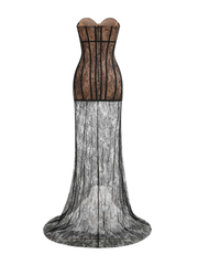Lydia Lace Corset Maxi Dress