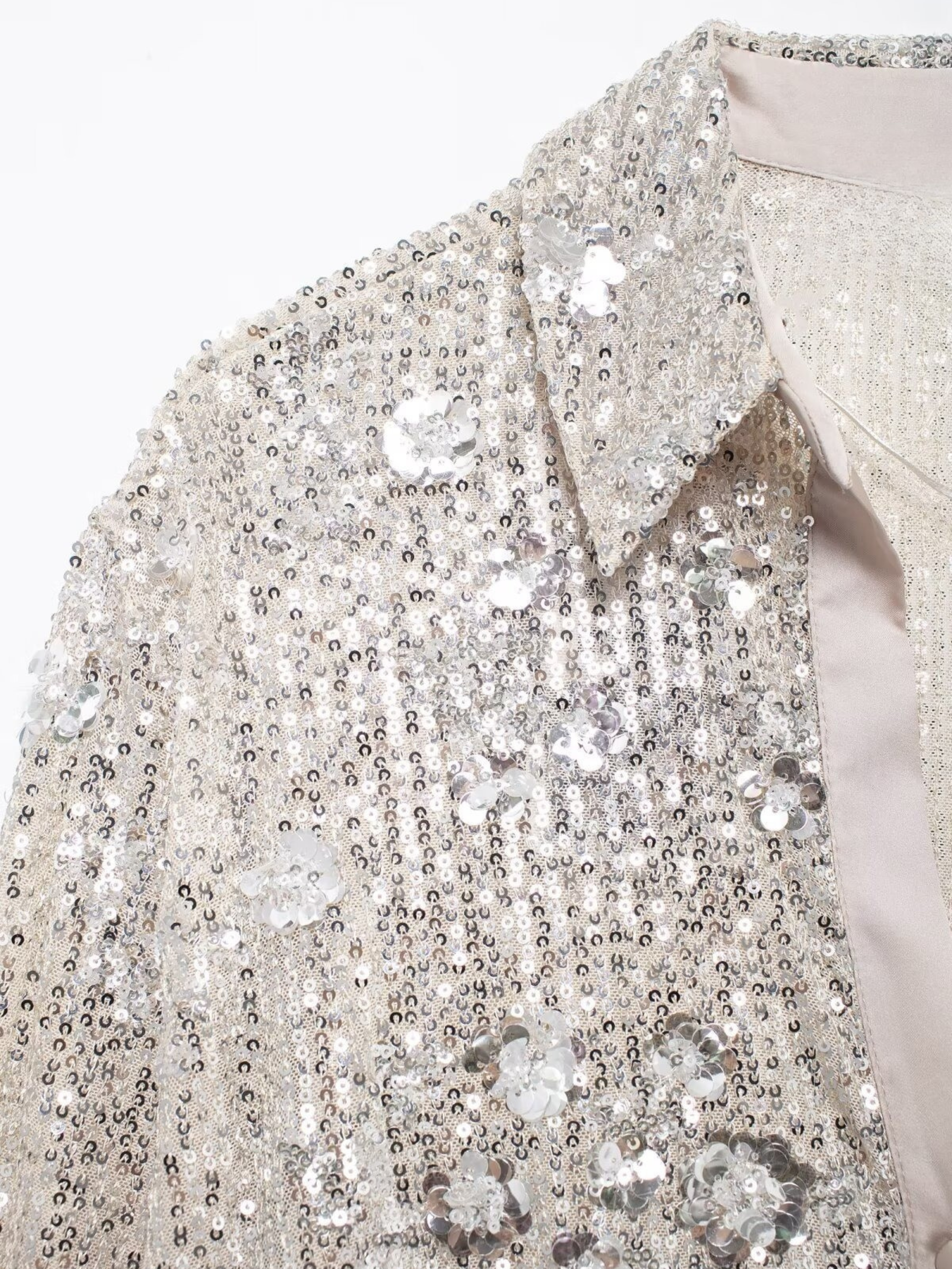 Jace Sequin Button-Up Shirt