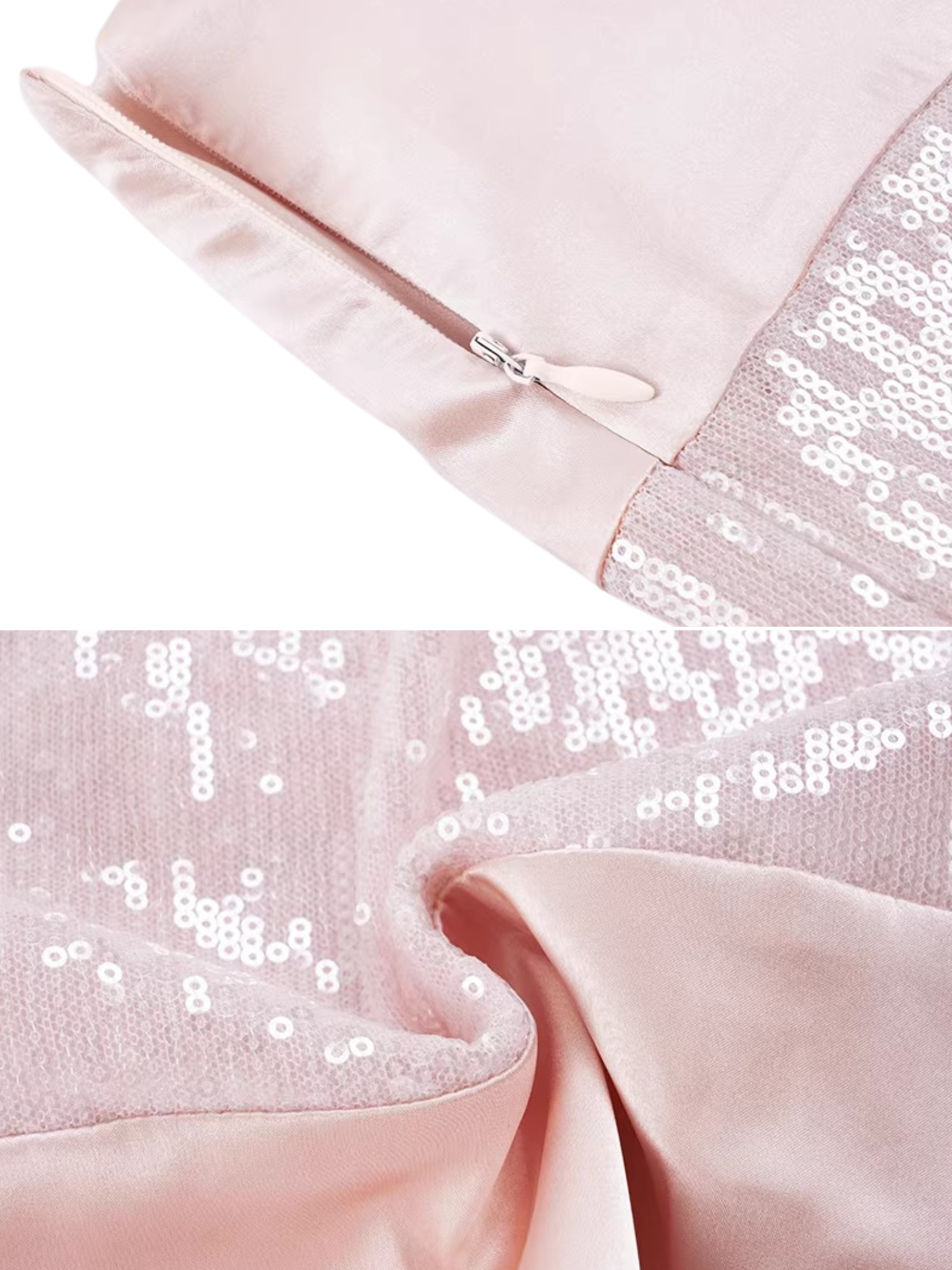 Clementine Pink Sequin Mini Skirt