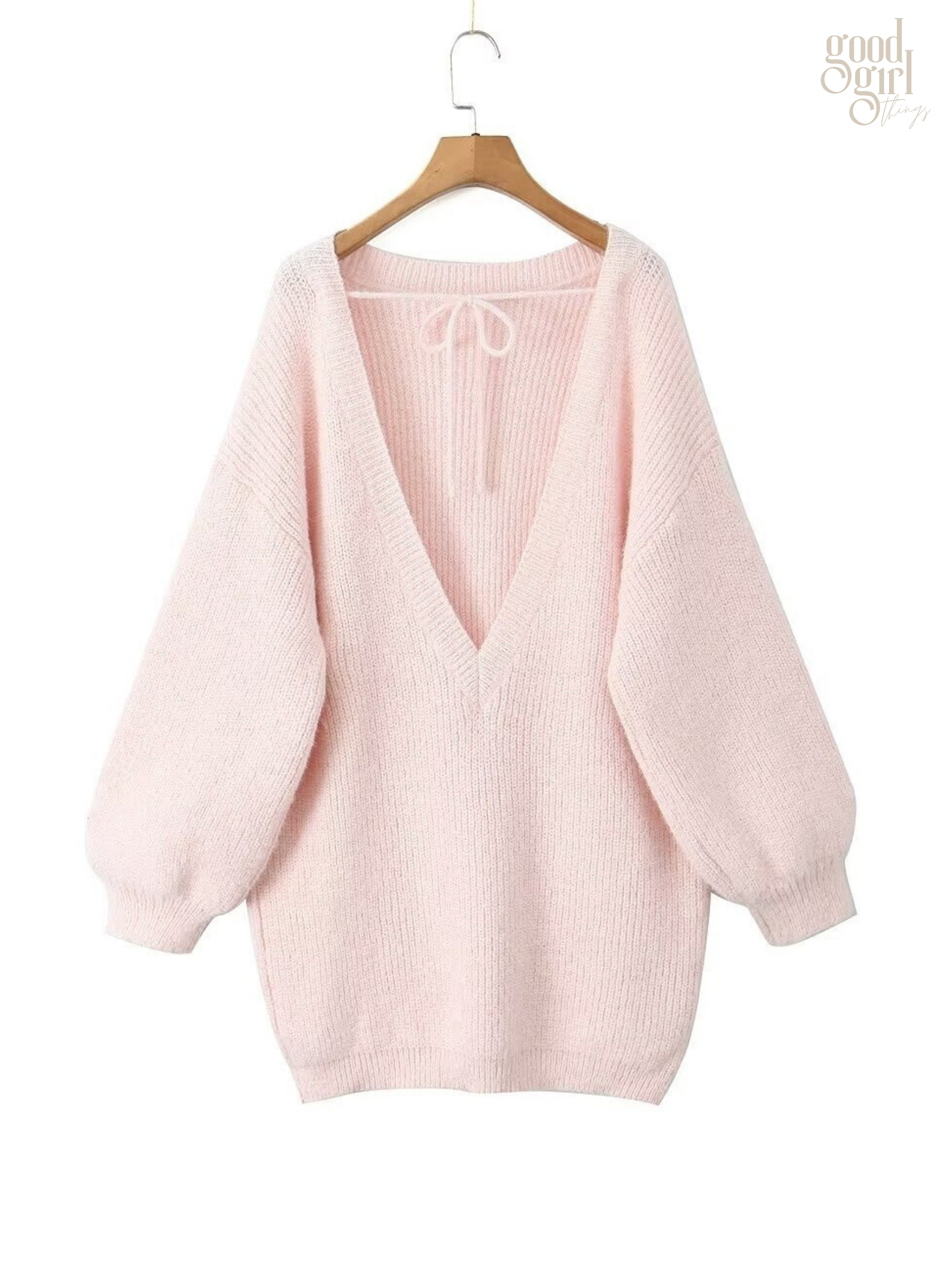 Asra Cozy Backless Sweater