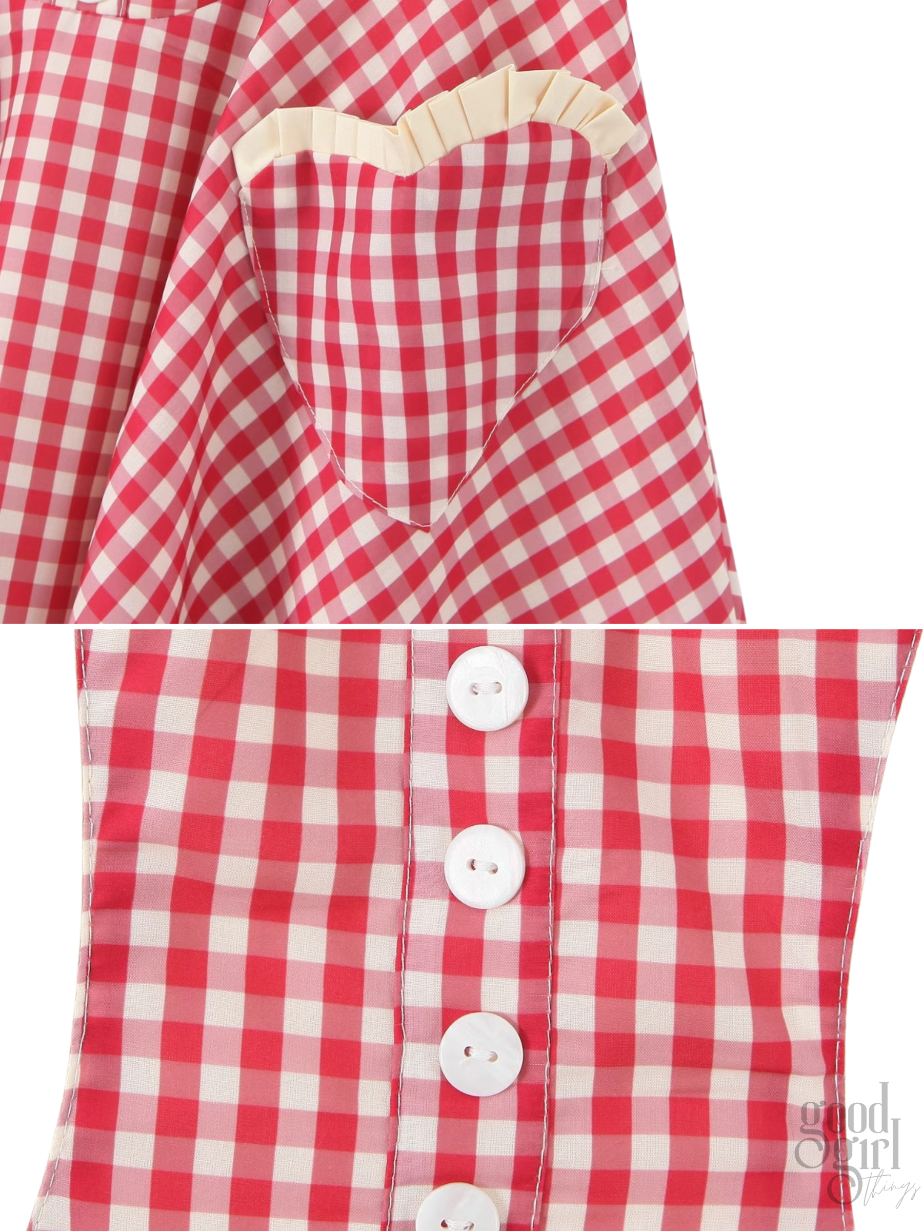 Svea Halter Plaid Mini Dress