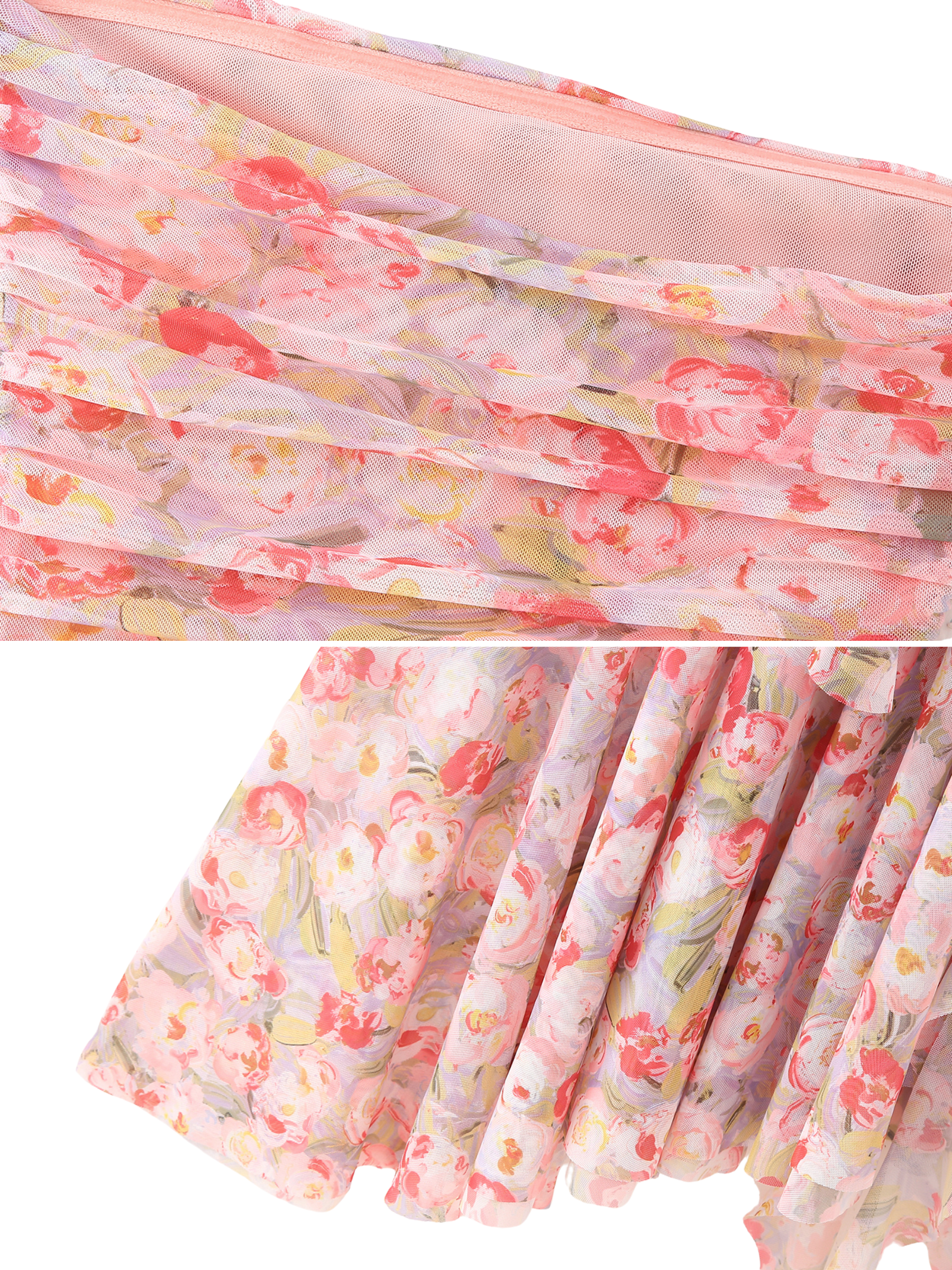 Brystal Mesh Floral Midi Dress