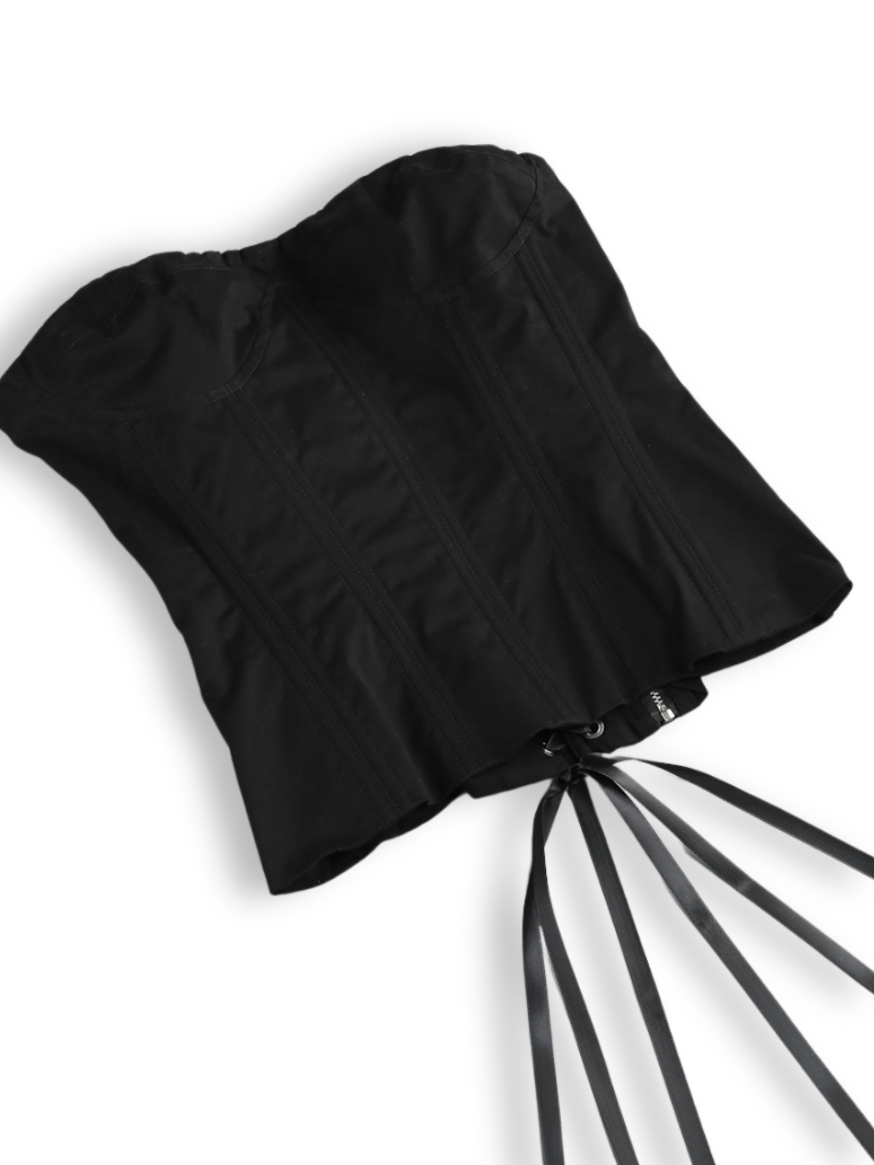 Inna Bloom Corset Skirt Set in Black