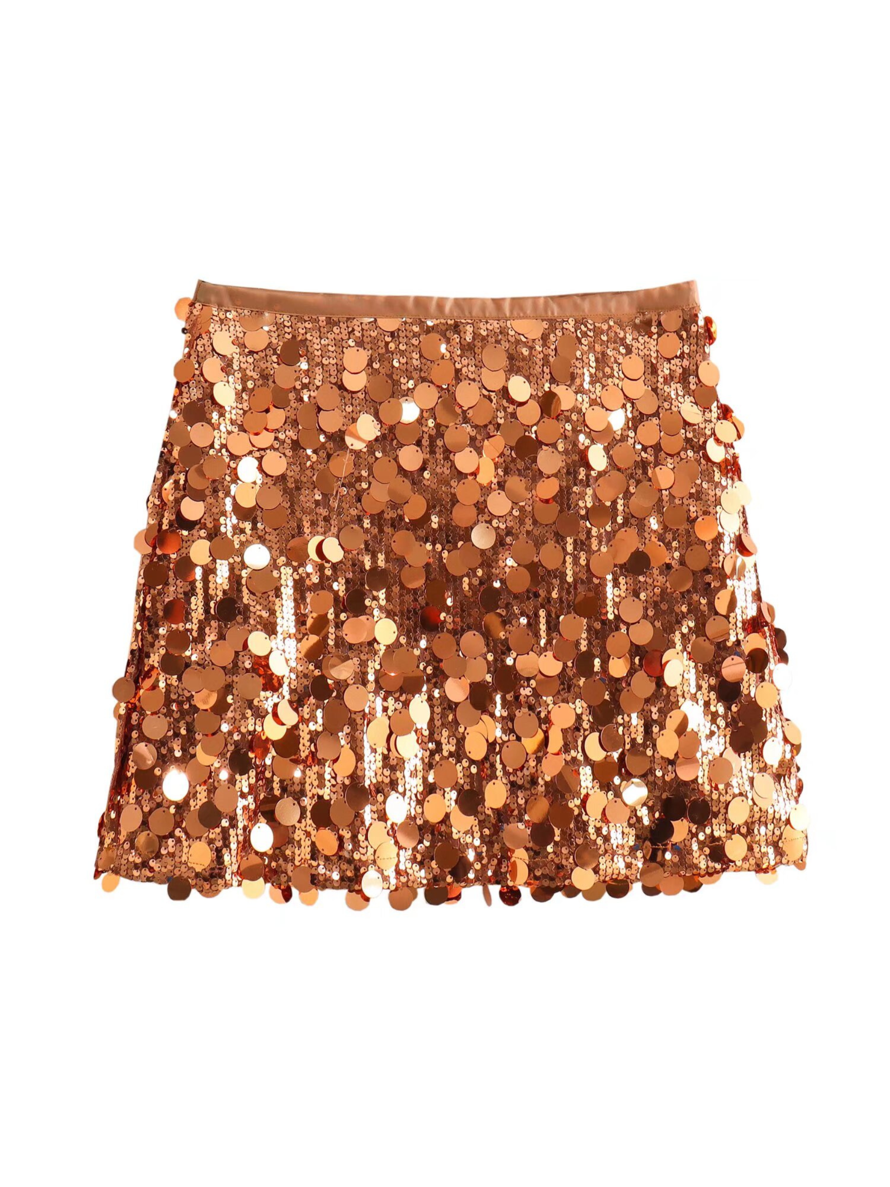 Jenna Sequin Mini Skirt