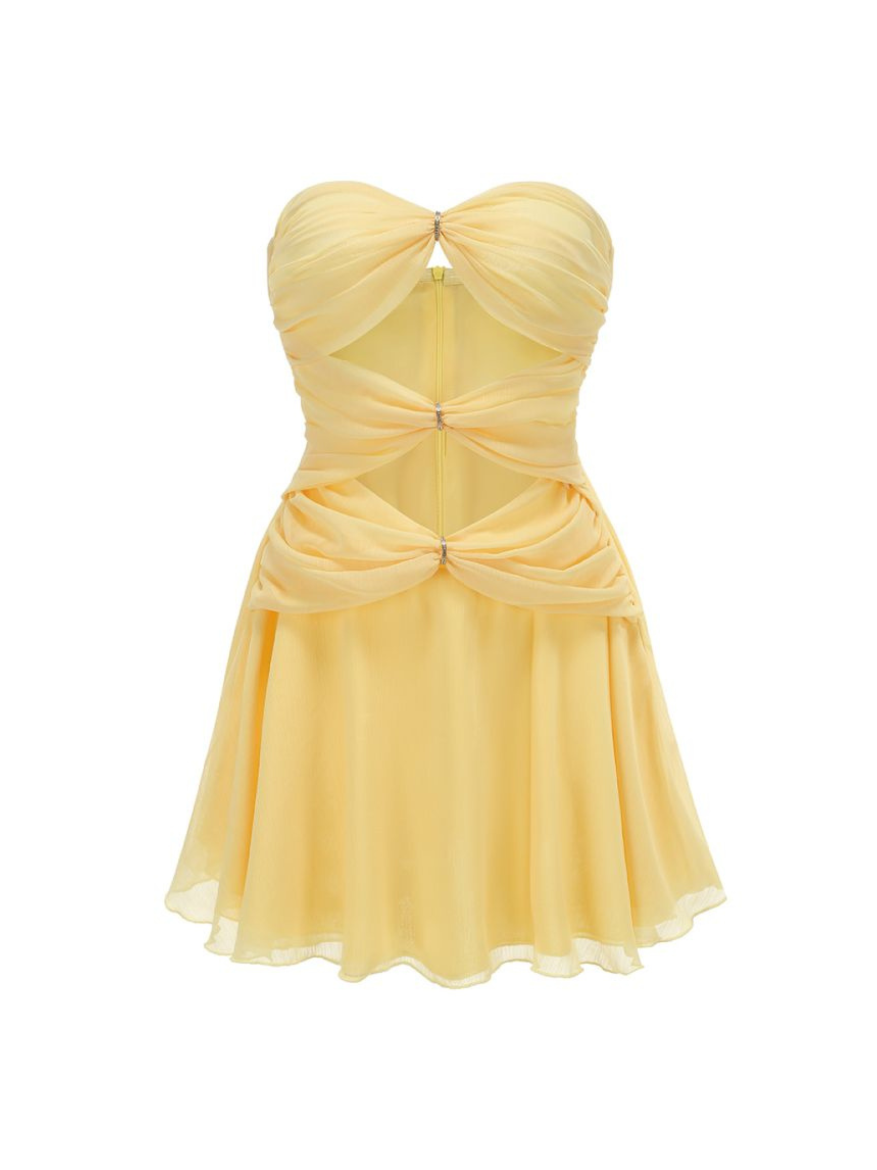 Aurelia Cut-Out Strapless Mini Dress
