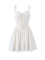 Jacee Ditsy Dot Corset Mini Dress