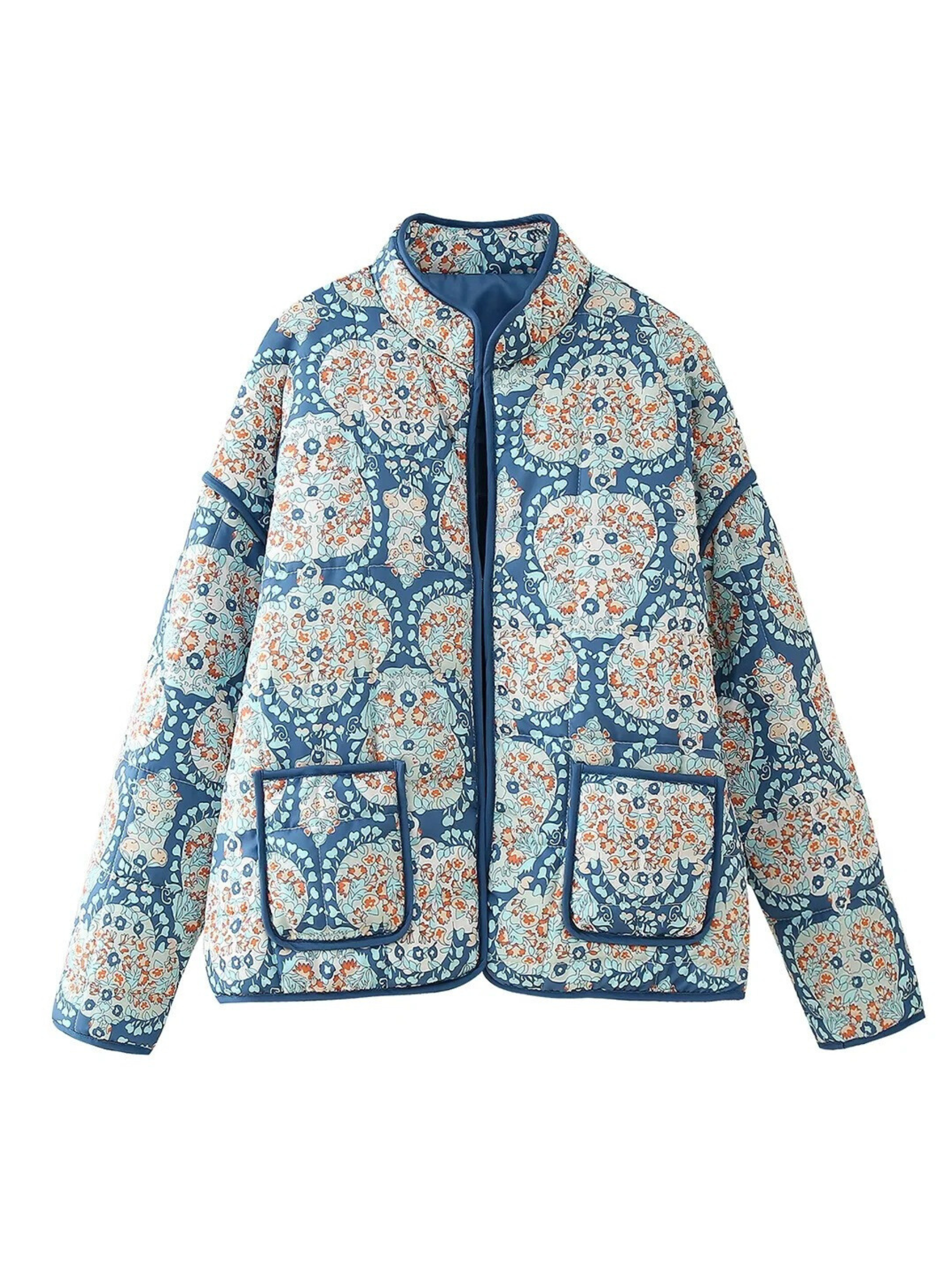 Billie Retro Printed Cotton Jacket