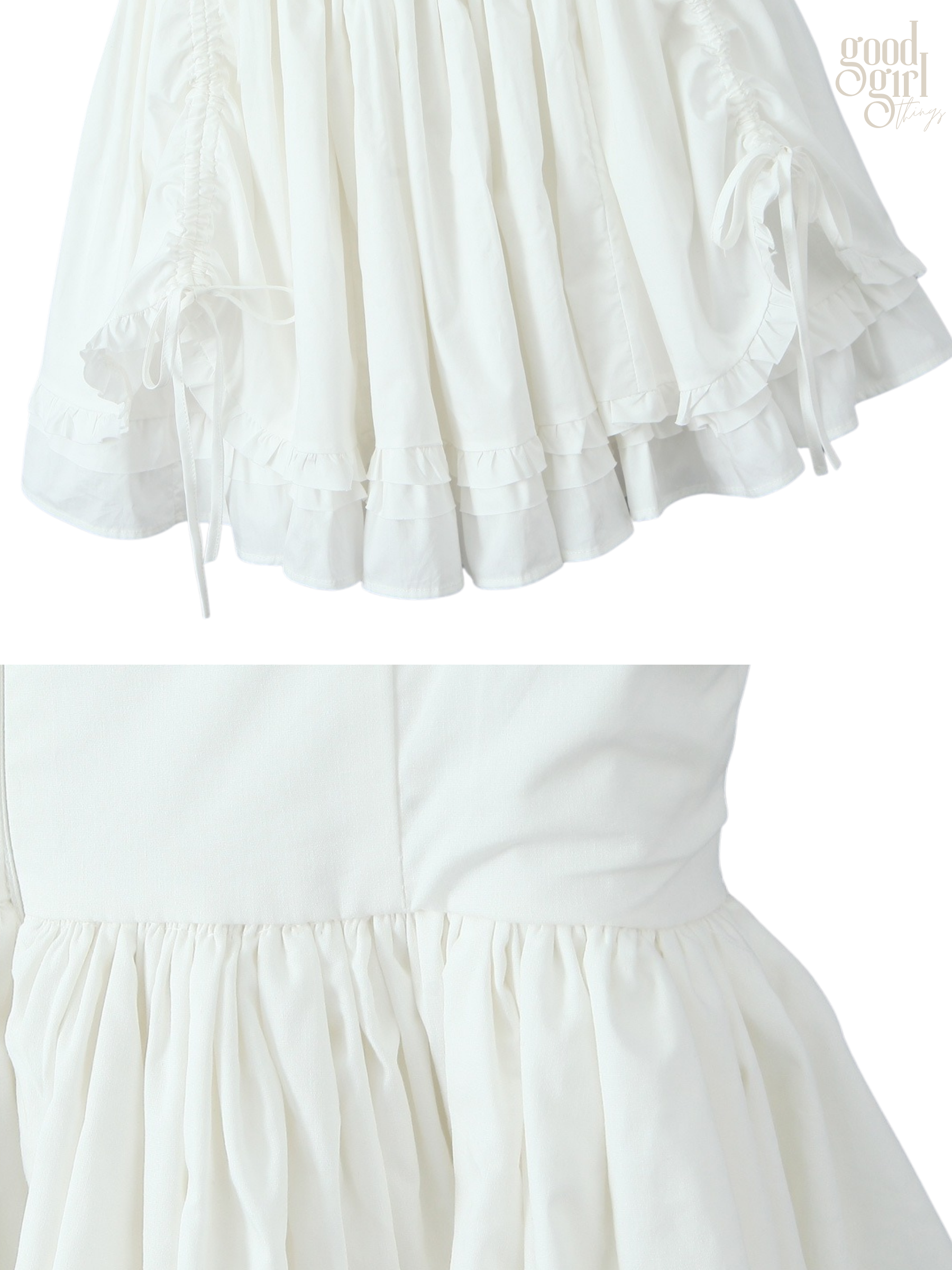 Keily Backless Ruffled Mini Dress