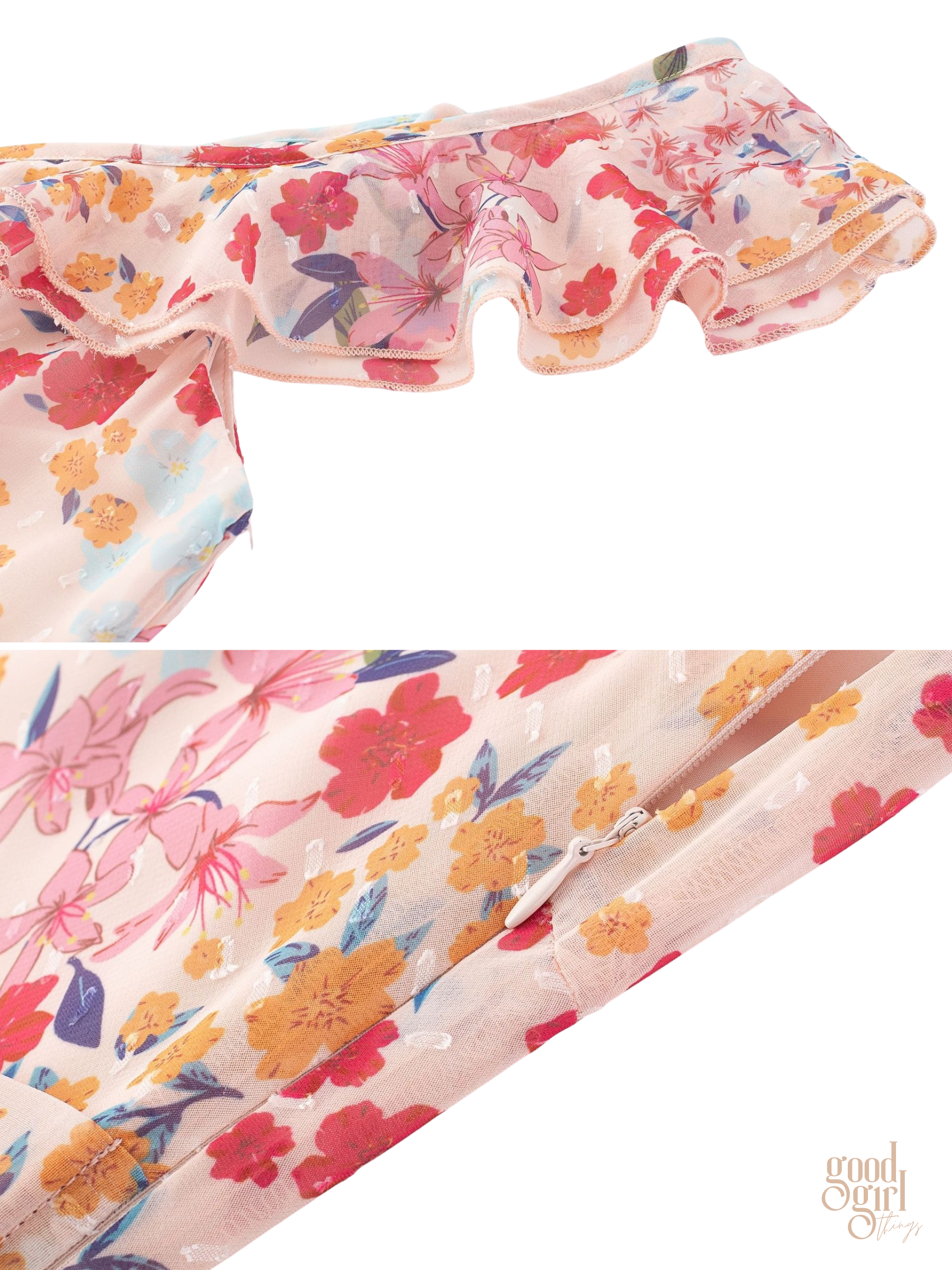 Faith Sakura Garden Tie-Back Dress