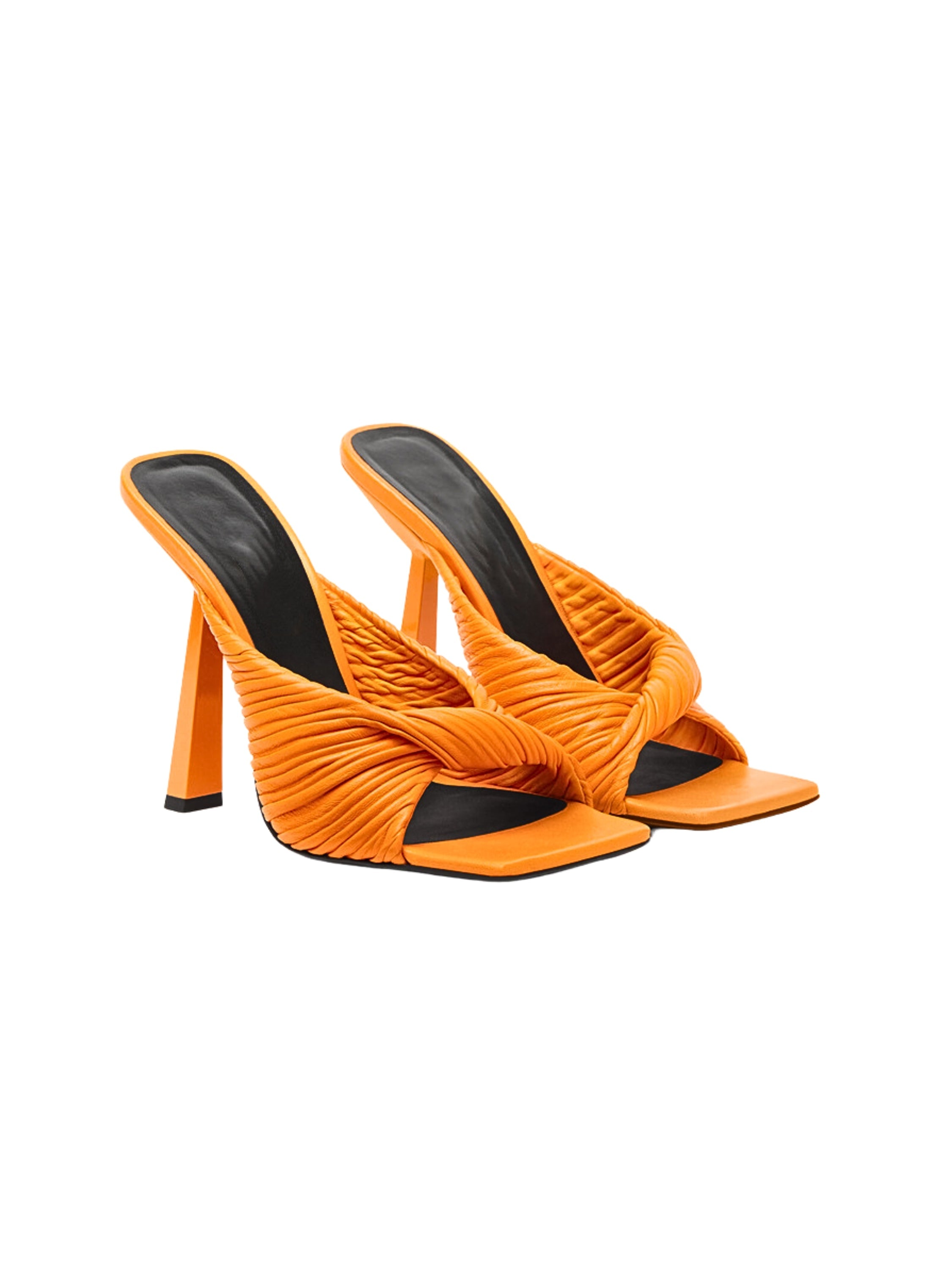 Tilly Pleated Heeled Mules