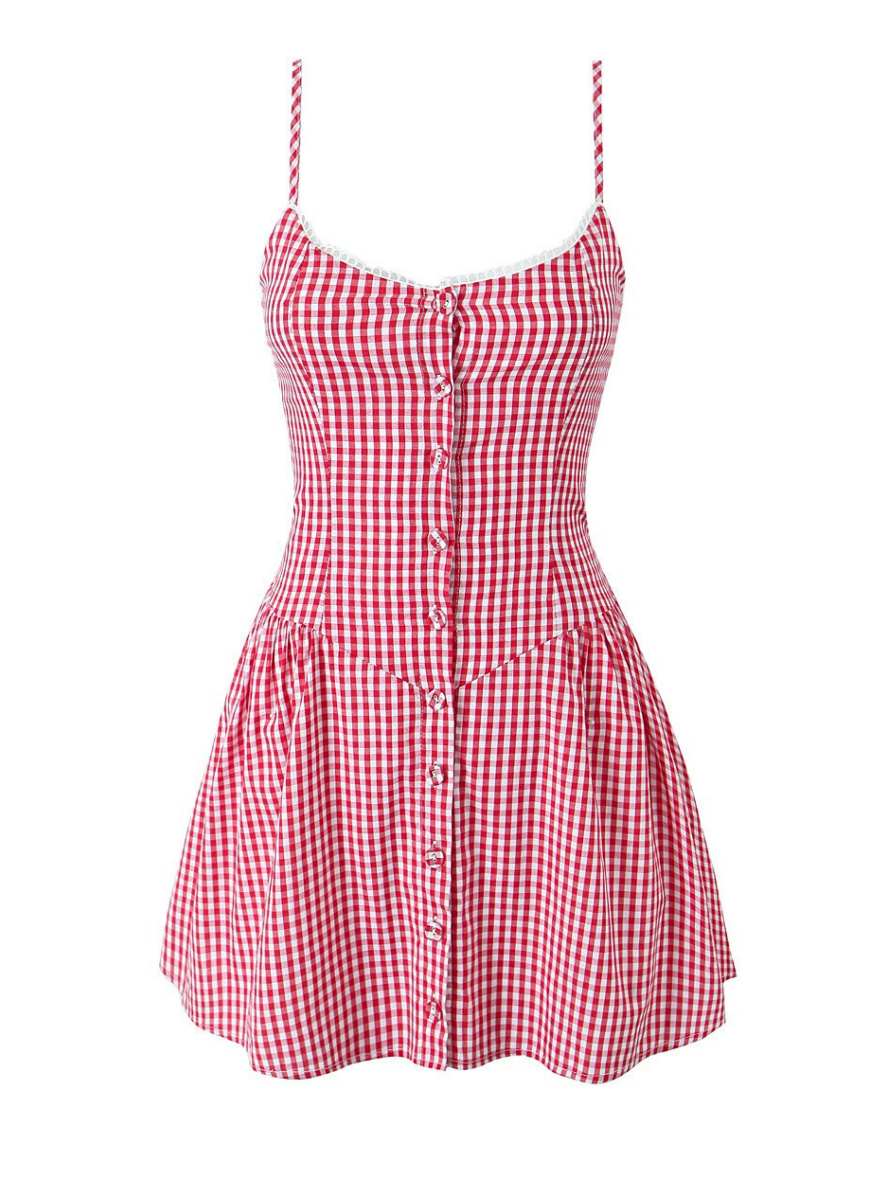 Alexander Plaid Lace Mini Dress