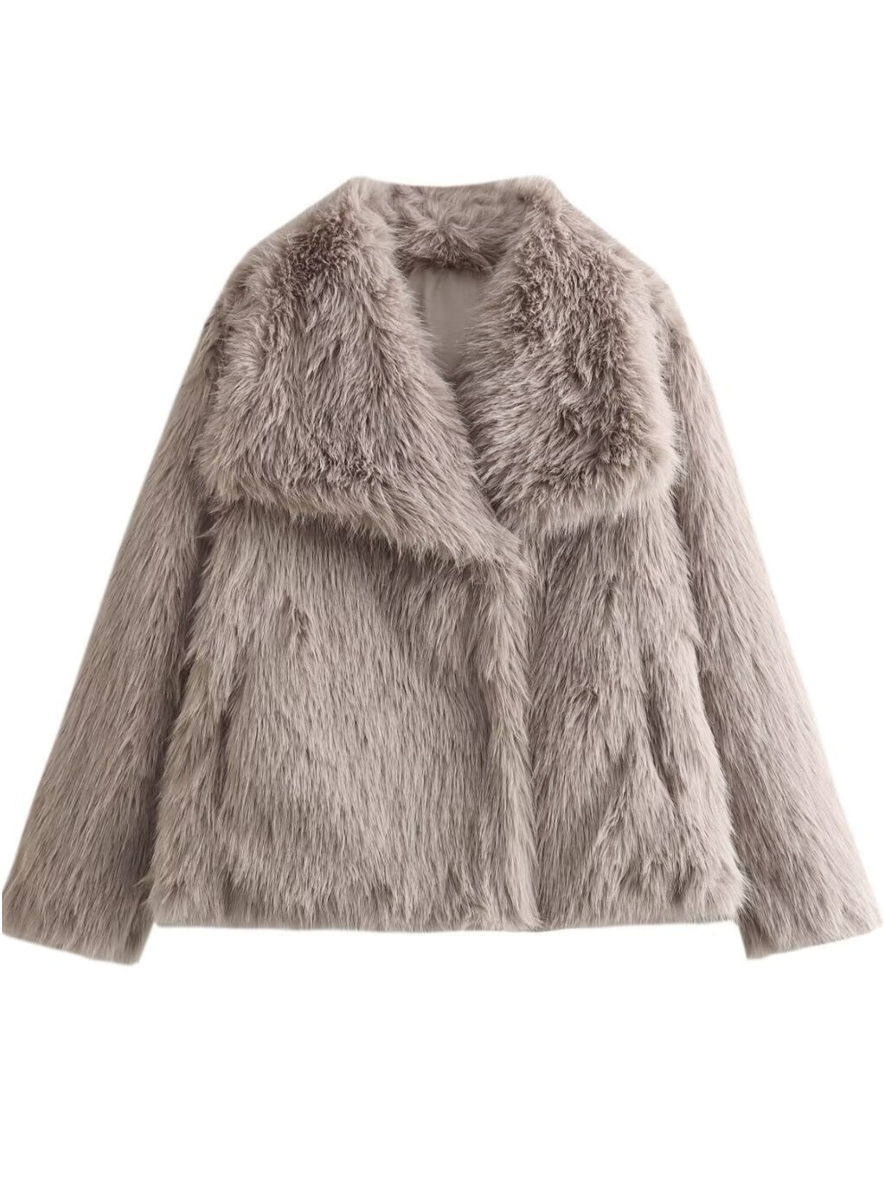 Karra Faux Fur Lapel Jacket