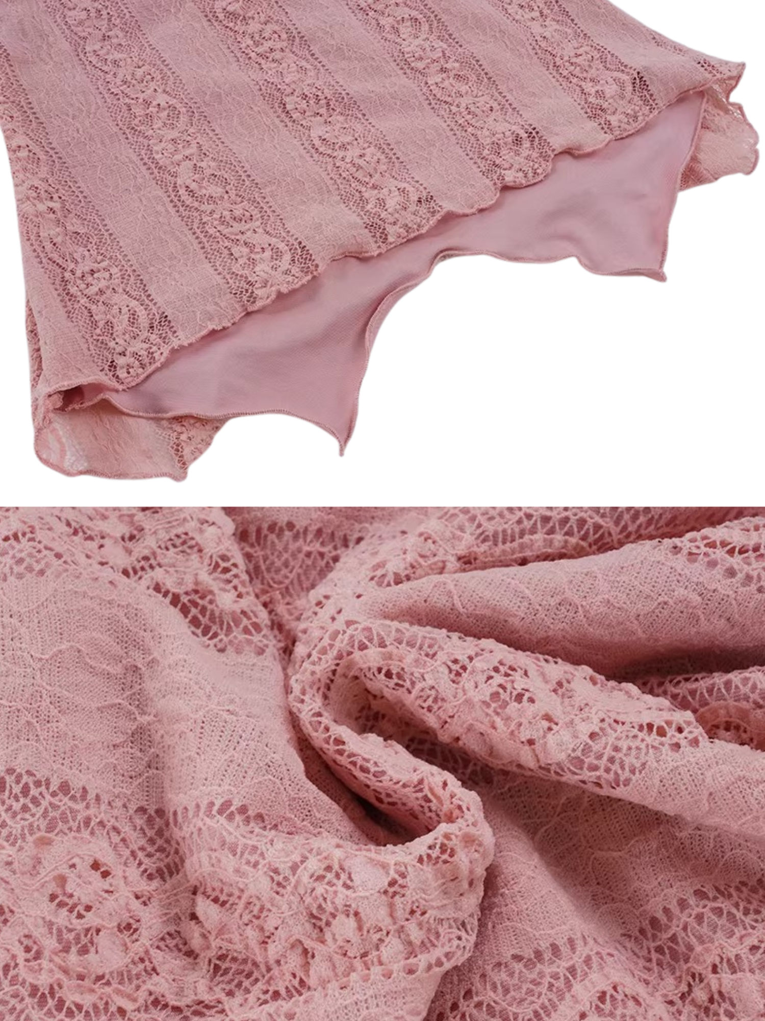 Neila Pink Lace Jacquard Cami