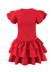Eliyanah Flutter Sleeve Mini Dress