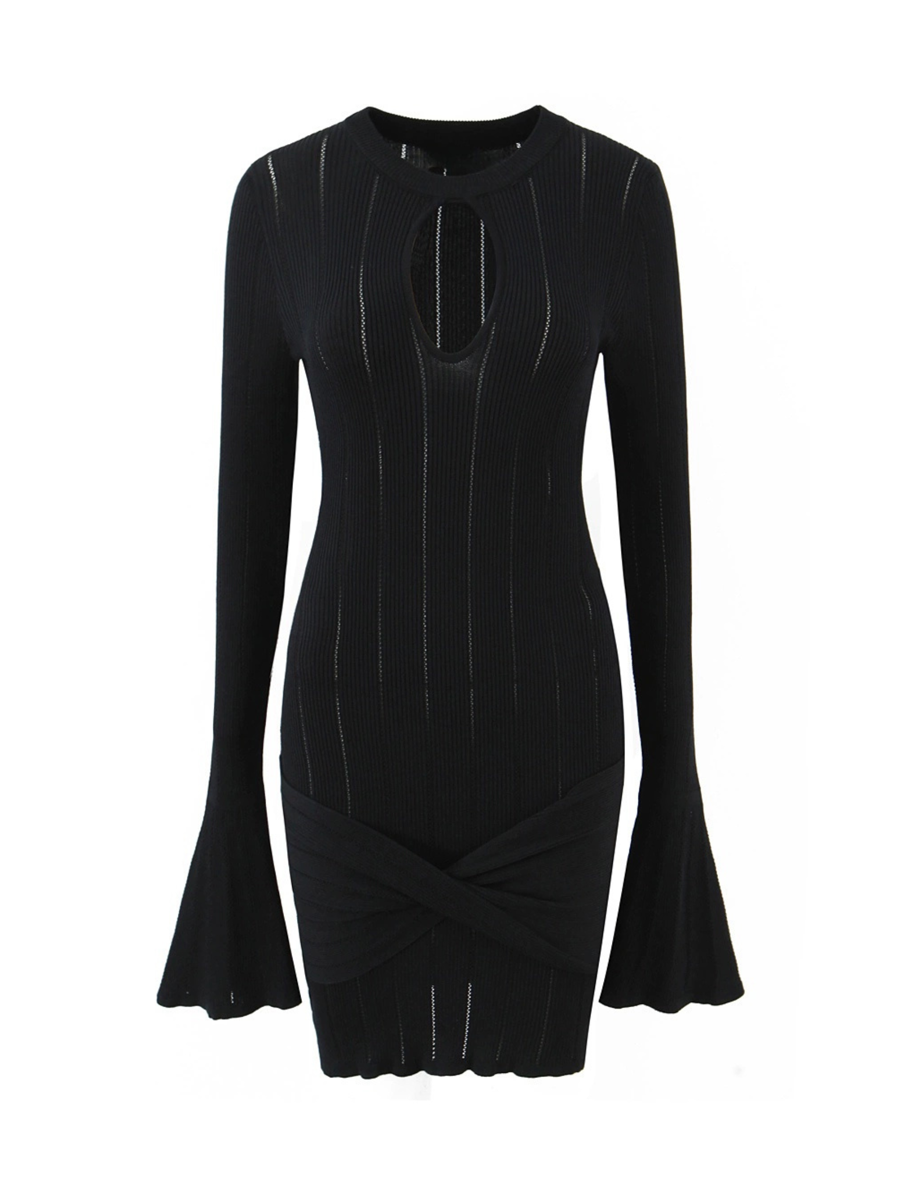 Raylyn Cut-Out Knit Mini Dress