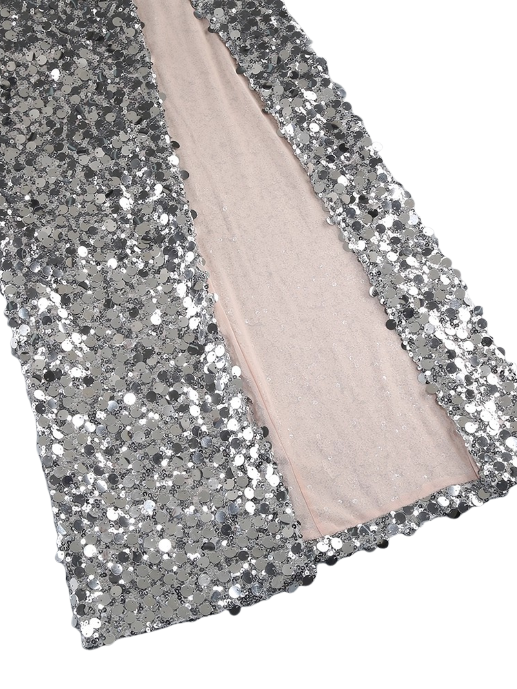 Evie Sequin Long Sleeve Gown